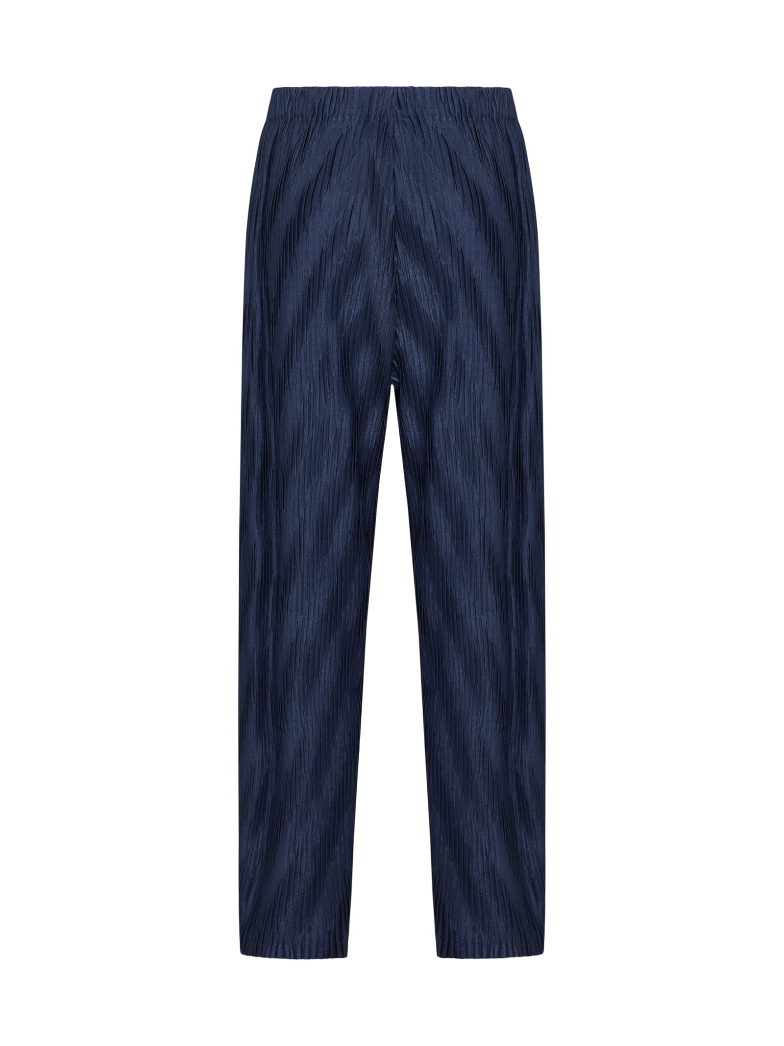 Shop Giorgio Armani Pants In Blu Abisso