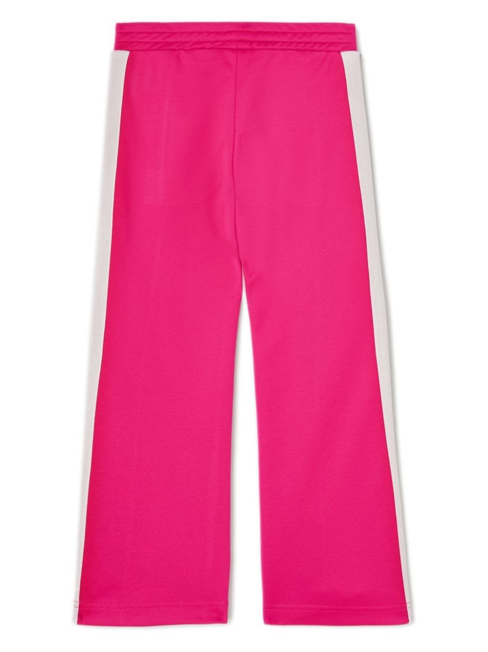 Shop Palm Angels Pa Track Flare Pant In Fuchsia Off