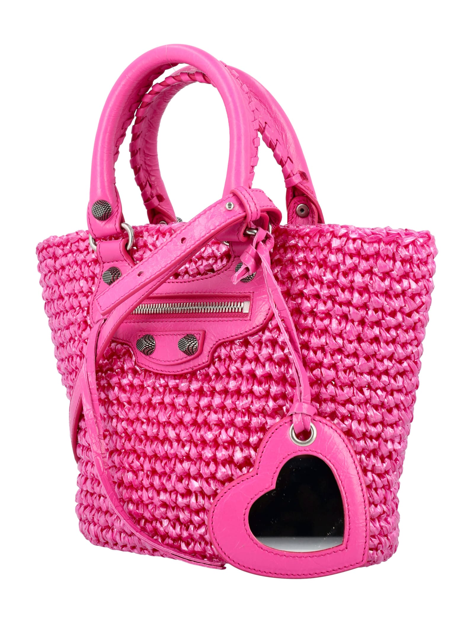 Shop Balenciaga Le Cagole Small Panier In Pink