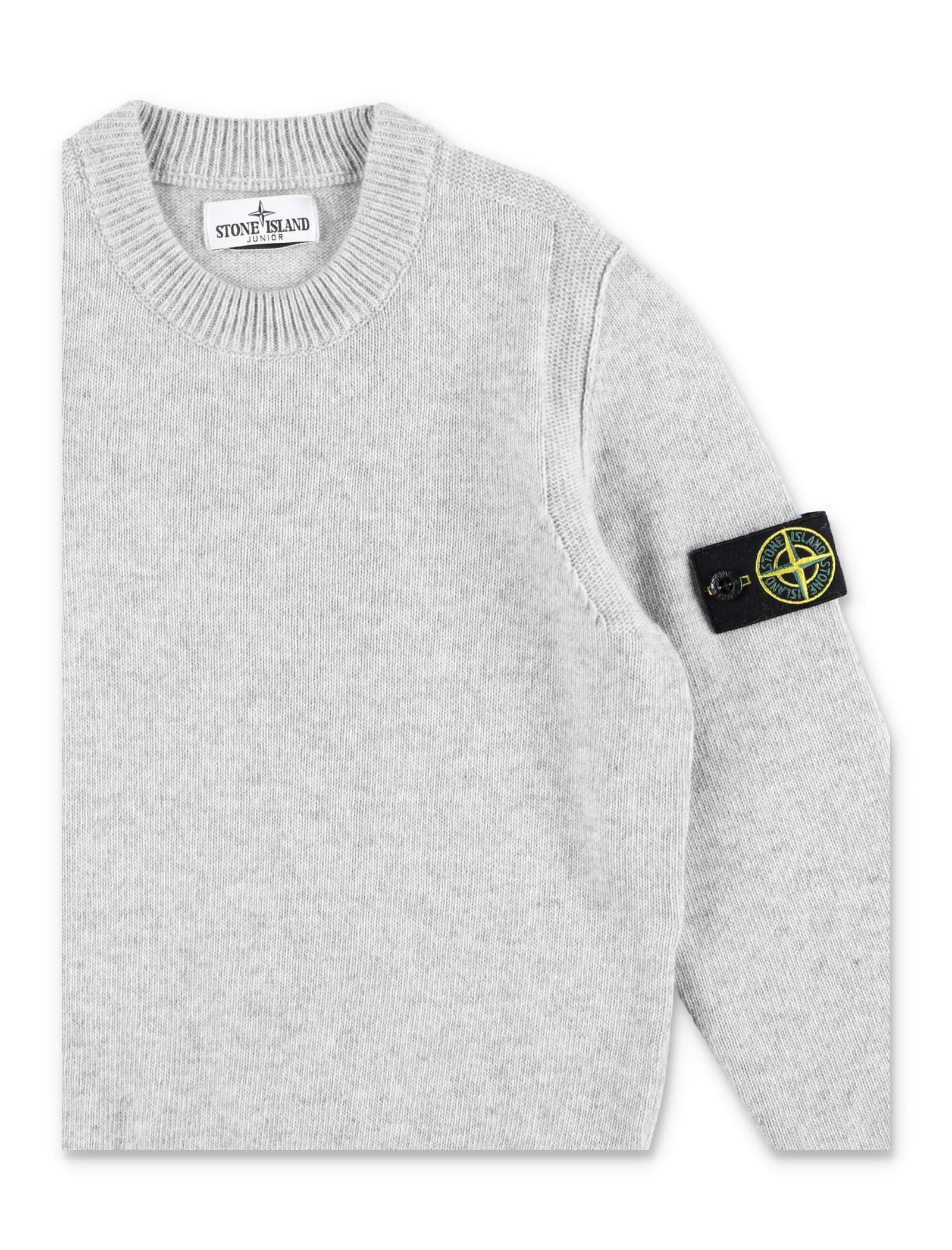 Shop Stone Island Knit Basic In Grey