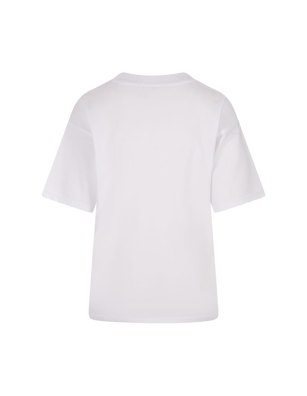 Shop Alessandro Enriquez White T-shirt With Stars Embroidery