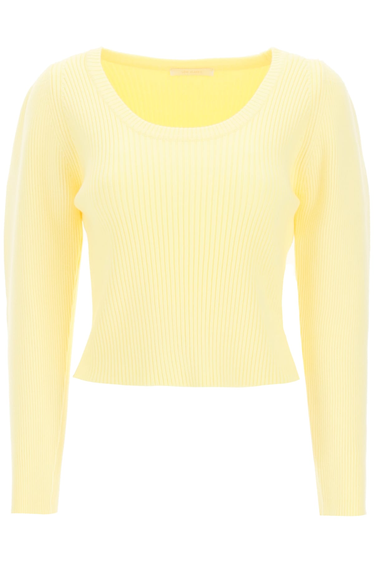 Low Classic Ribbed Sweater With Balloon Sleeves