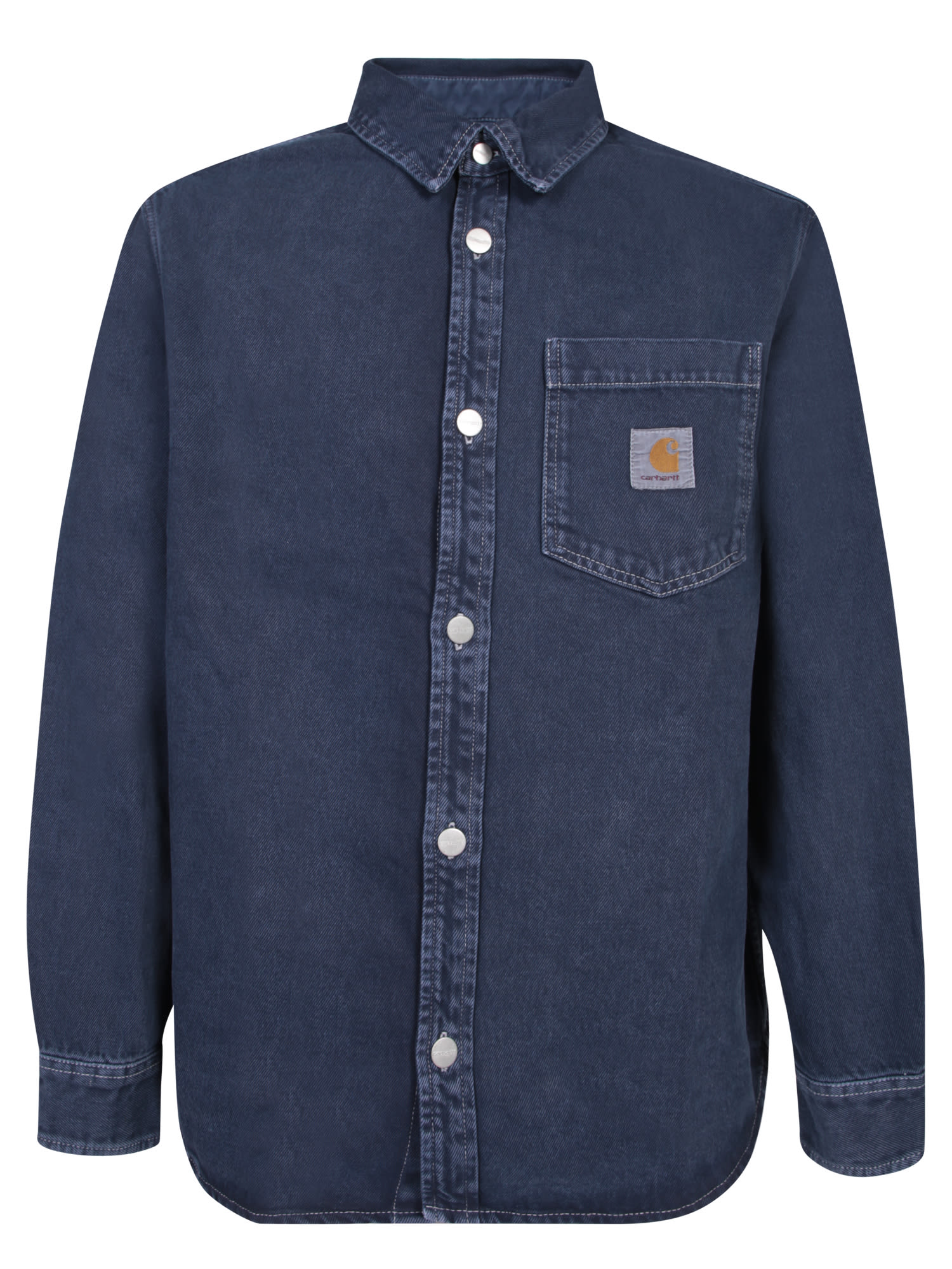 Shop Carhartt George Blue Shirt