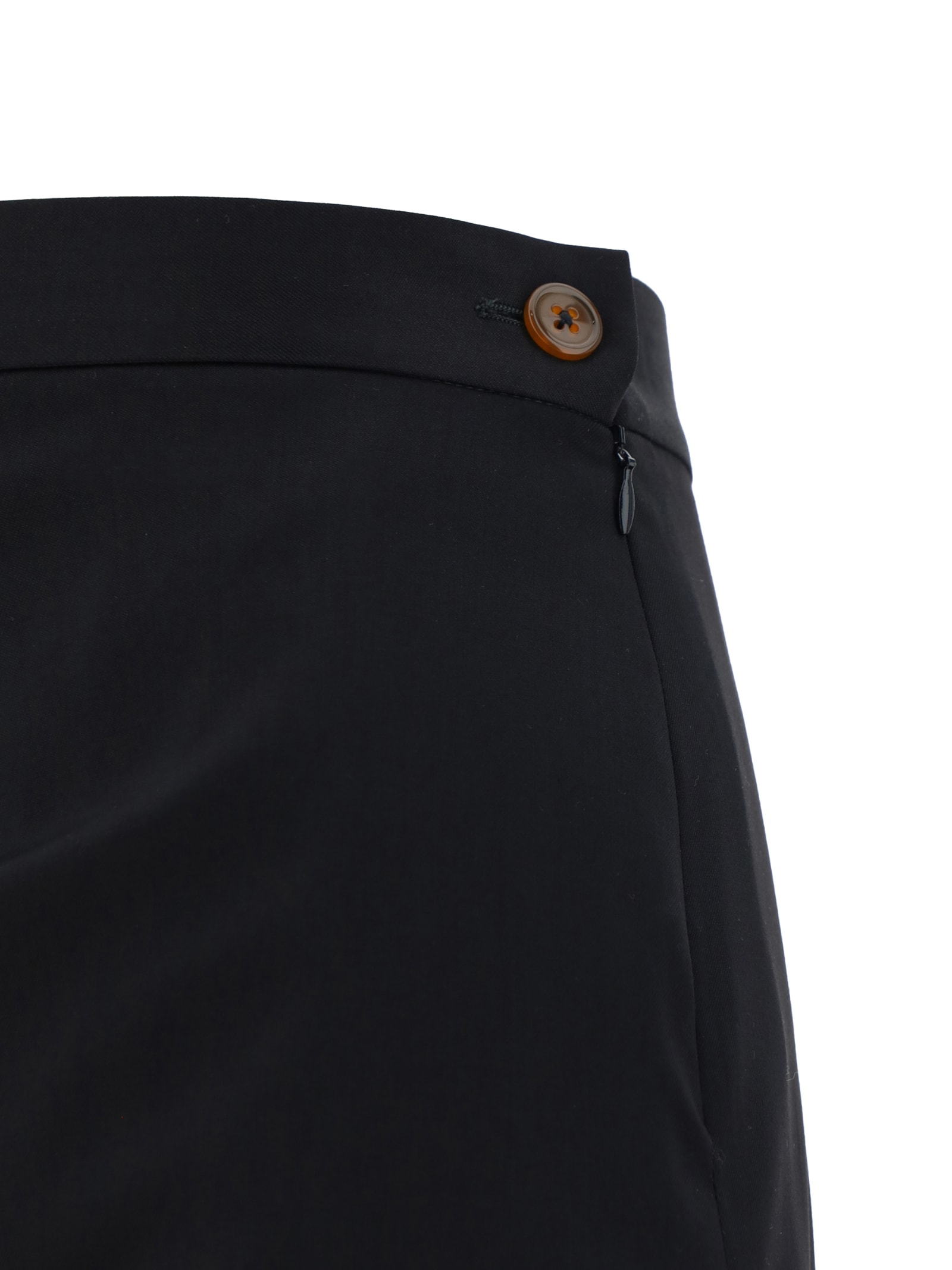 Shop Vivienne Westwood Long Skirt In Black