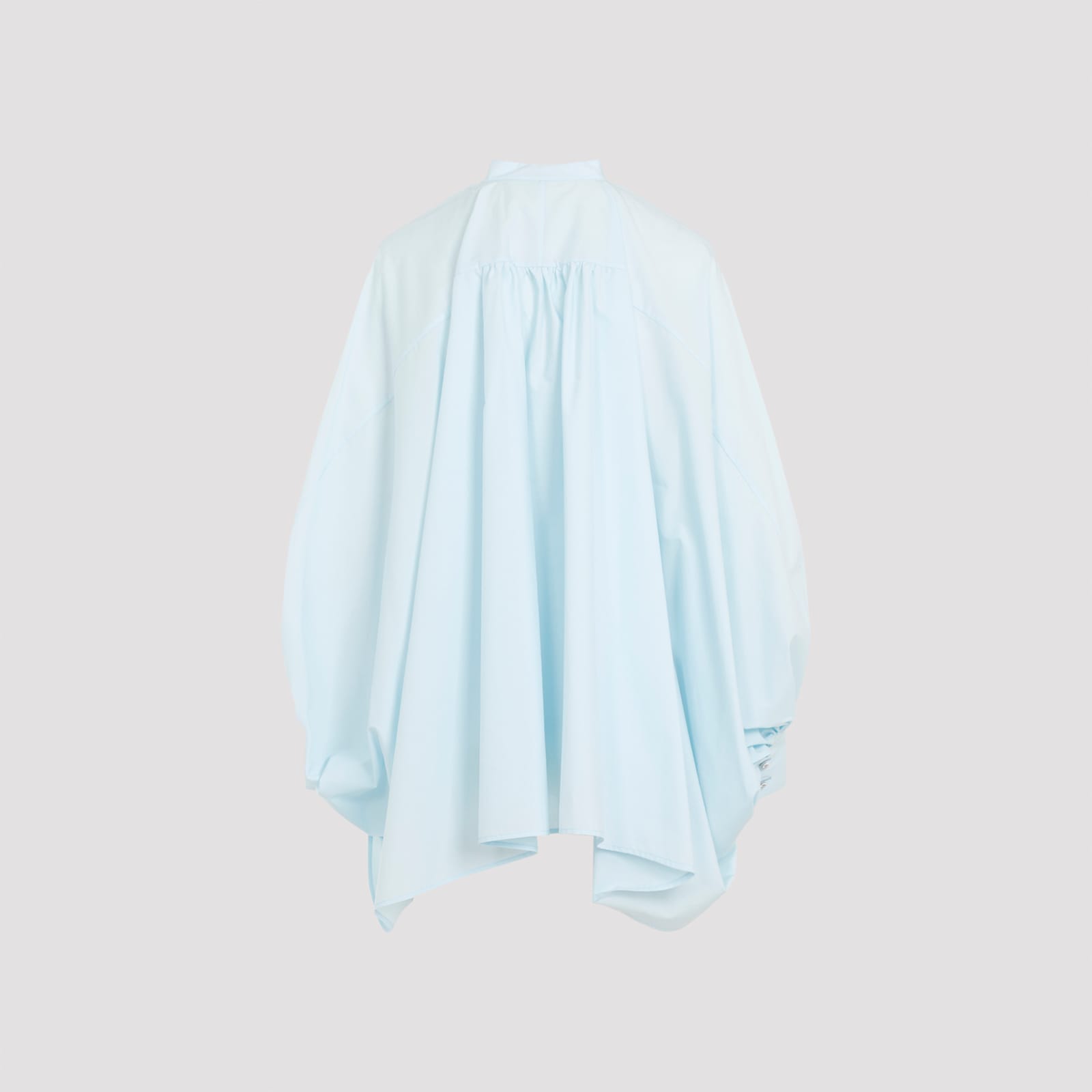 Shop Lanvin Puff Sleeve Shirt In  Blue