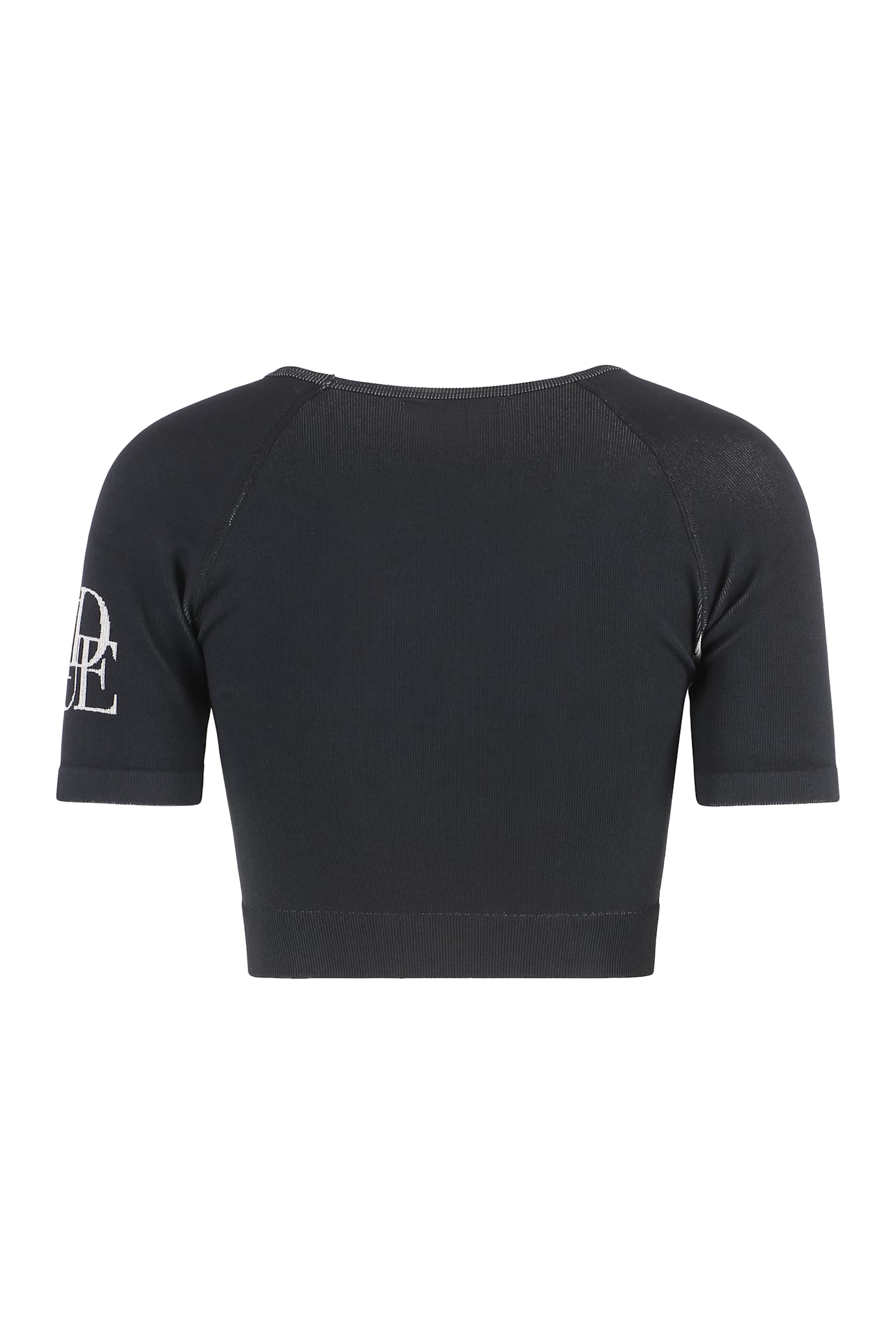 Rhude Crop-top With Logo In Black