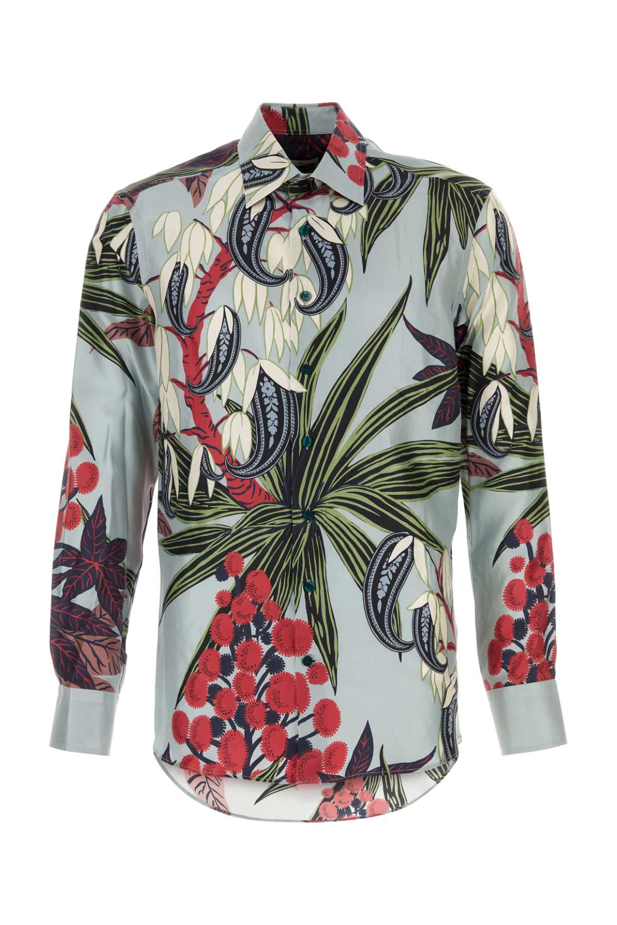 Shop Etro Printed Silk Shirt In X0880