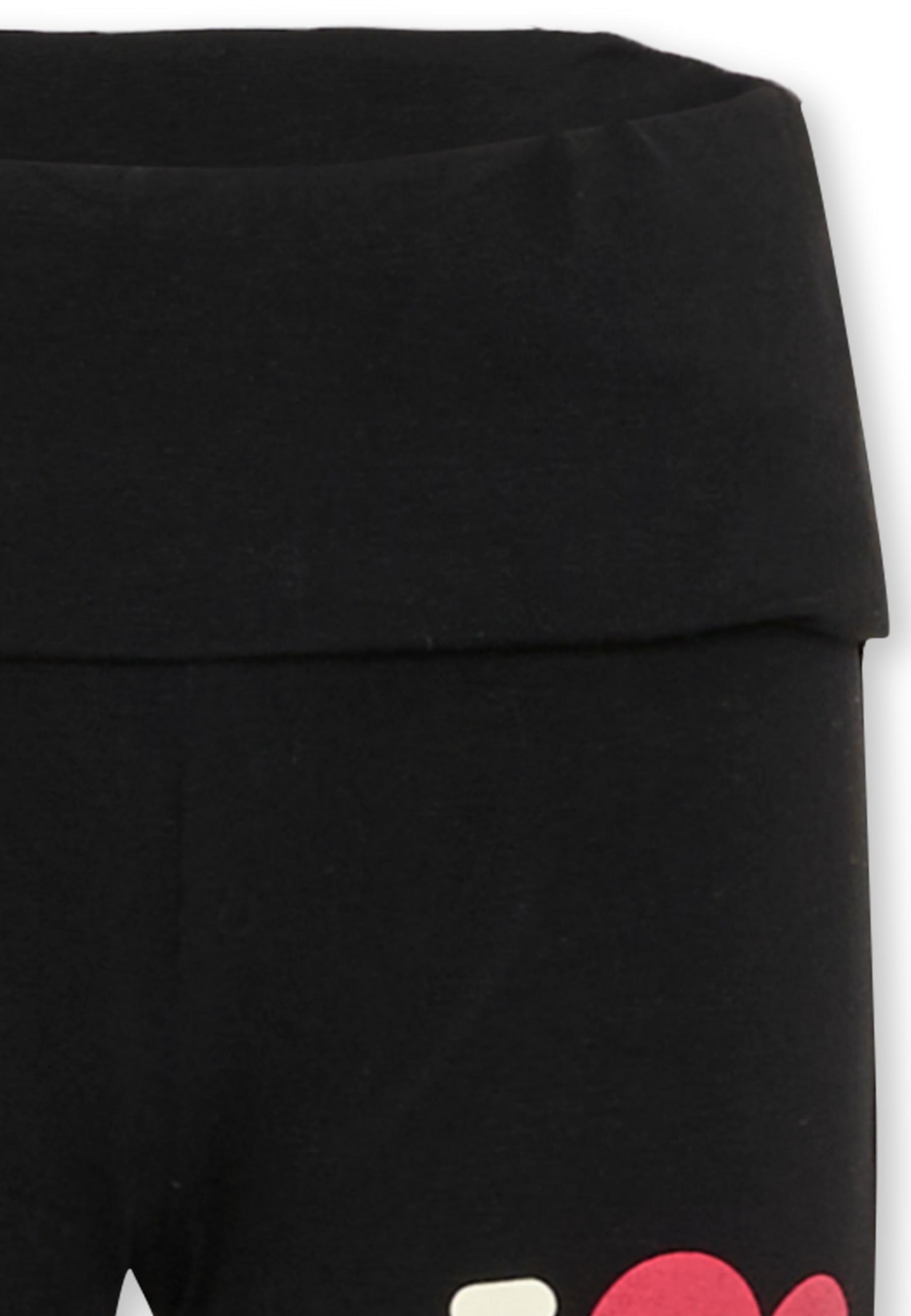 Barrow Black Leggings For Girl With Logo In Black