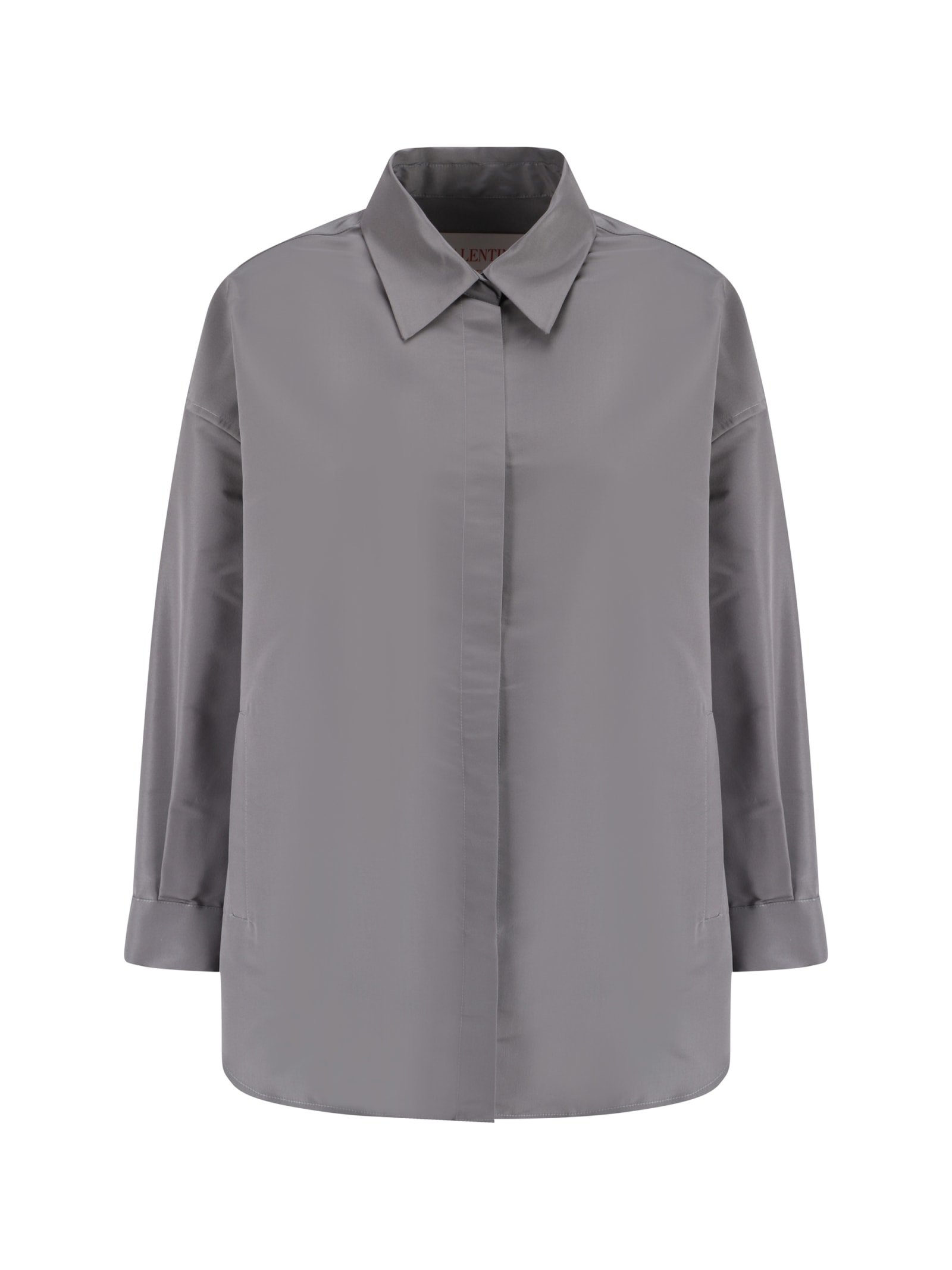 Shop Valentino Jacket In Grigio Chiaro