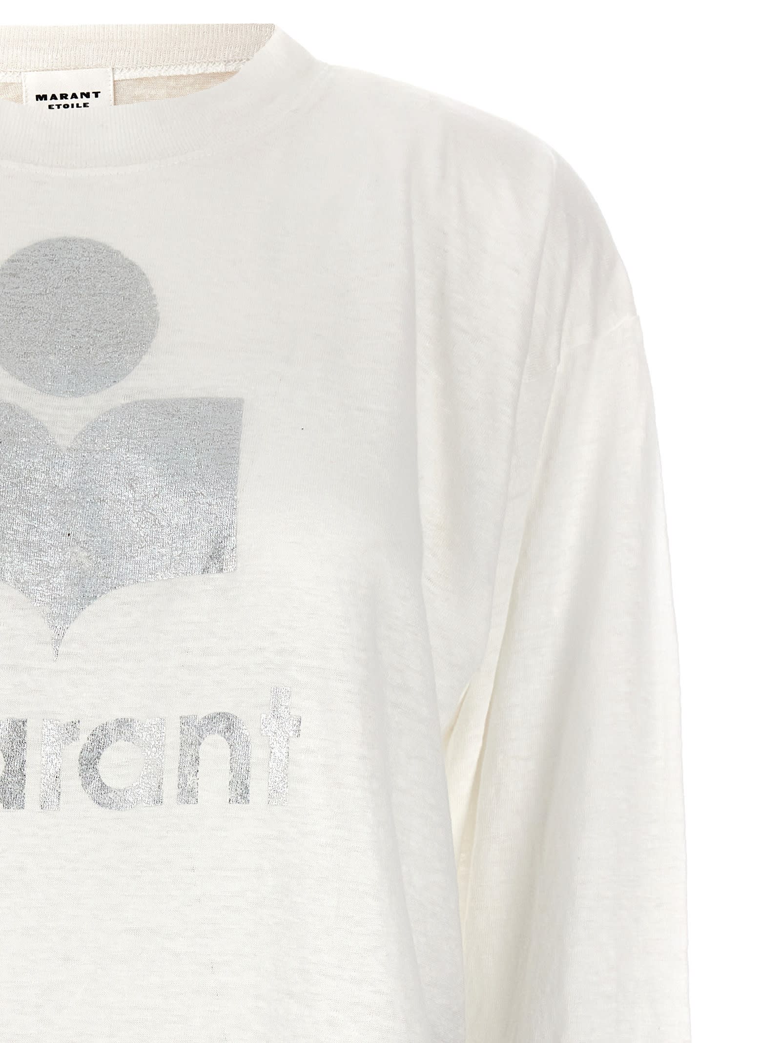 Shop Marant Etoile Klowia T-shirt In White