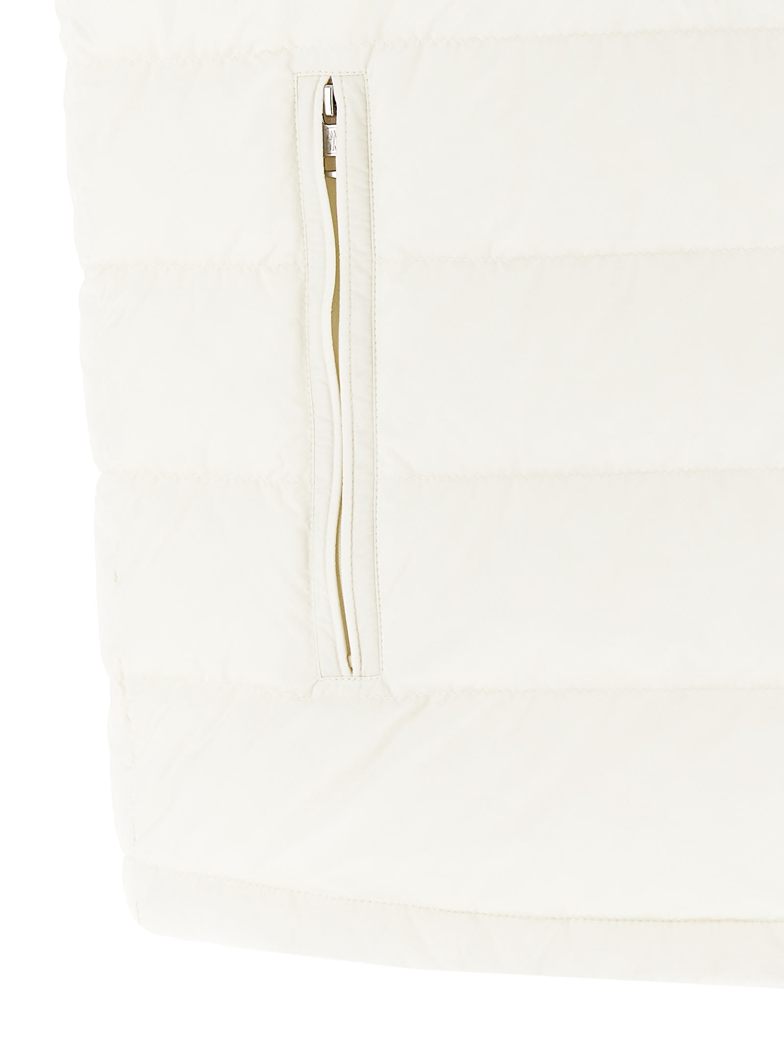 Moncler Down Ouse Gilet In Neutral