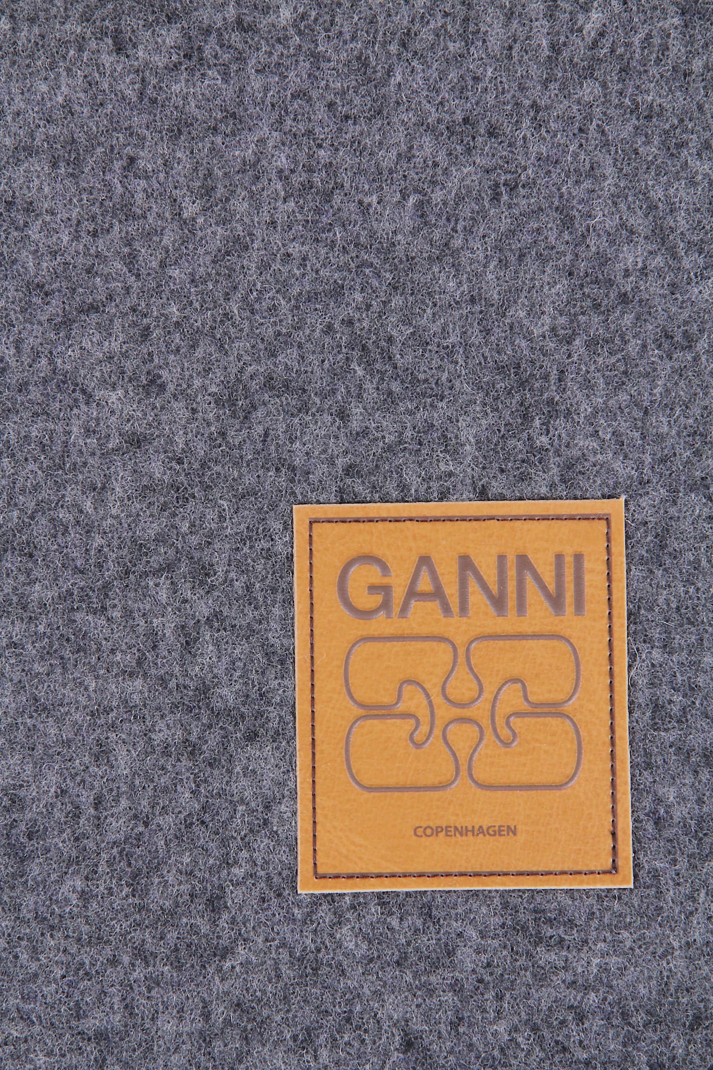 Ganni Double Face In Gray