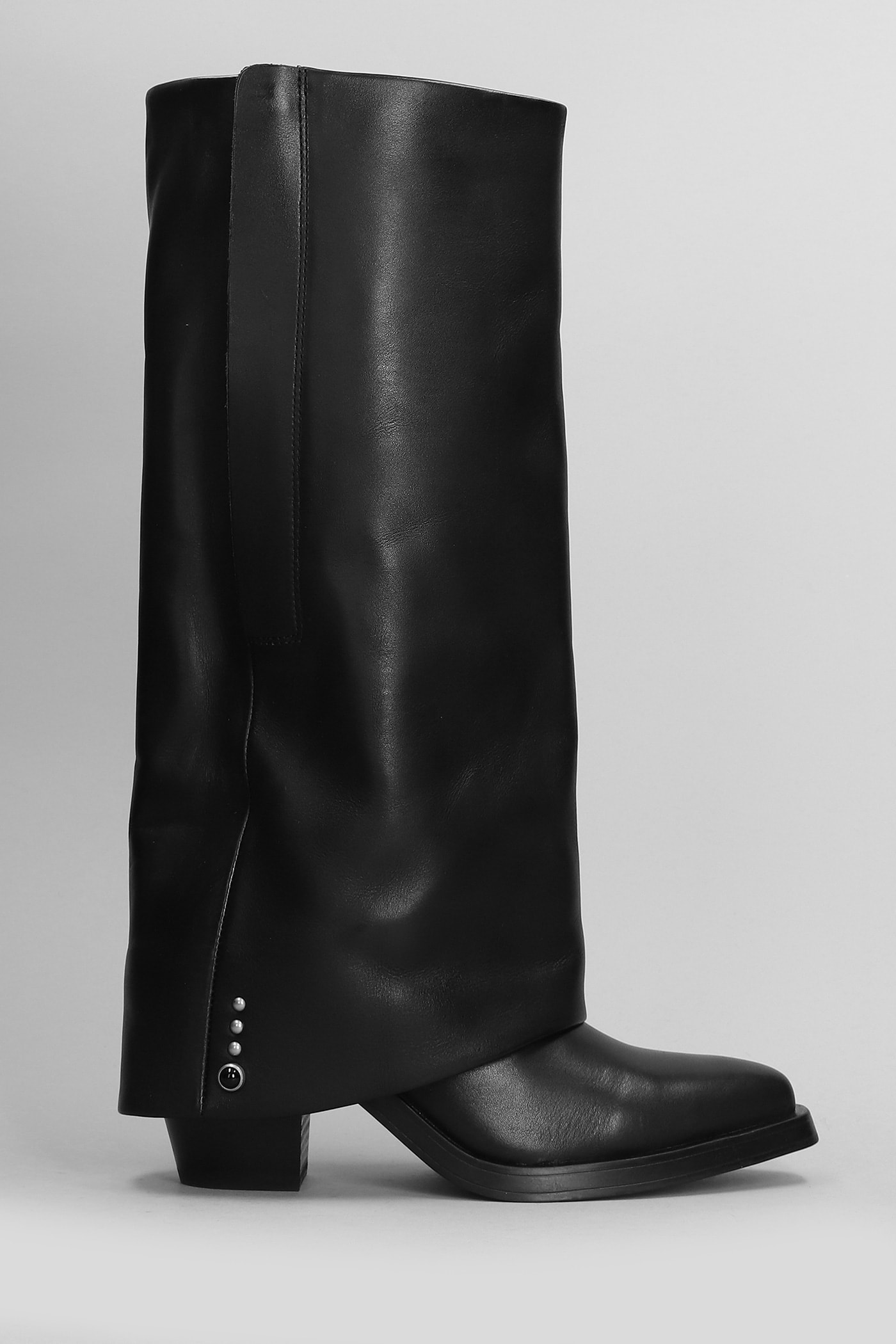 Jackson Texan Boots In Black Leather