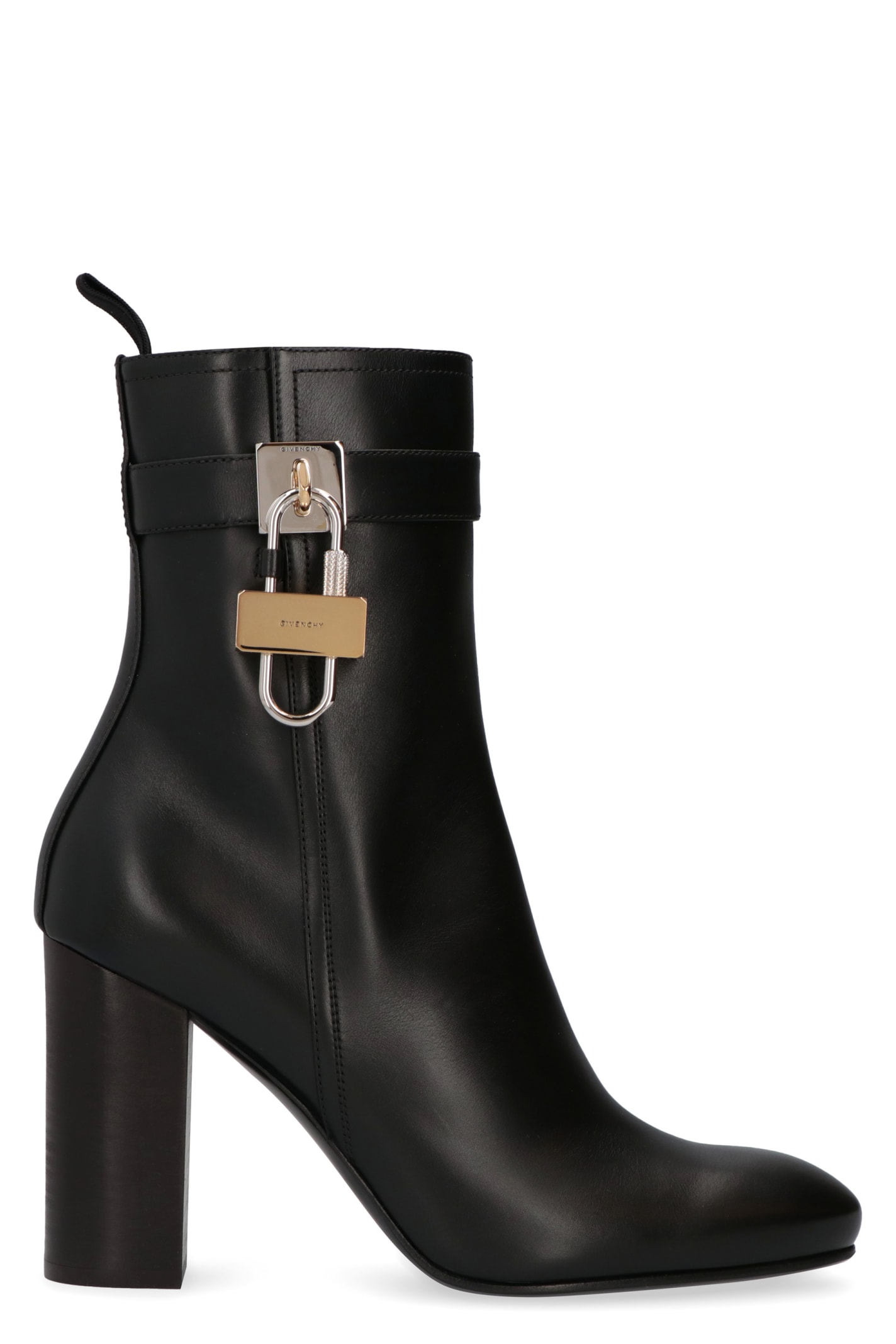 Givenchy Lock Leather Ankle Boots