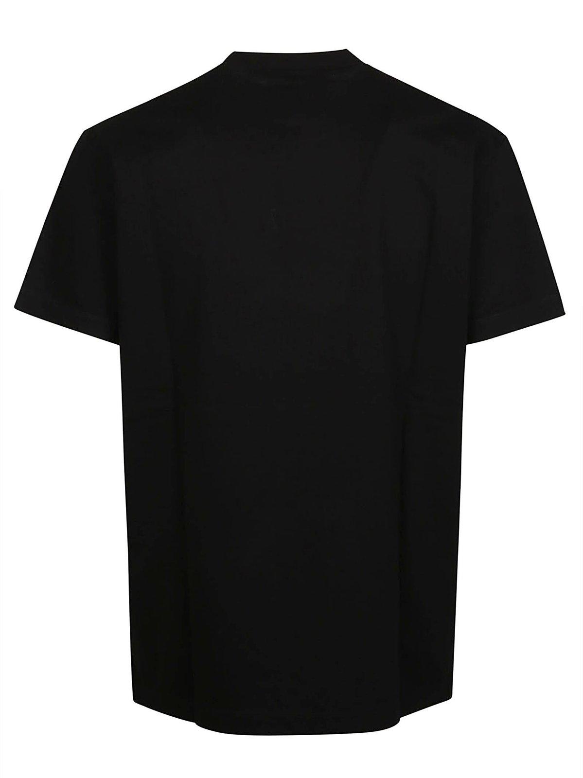 Shop Dsquared2 Logo Detailed Crewneck T-shirt In Black