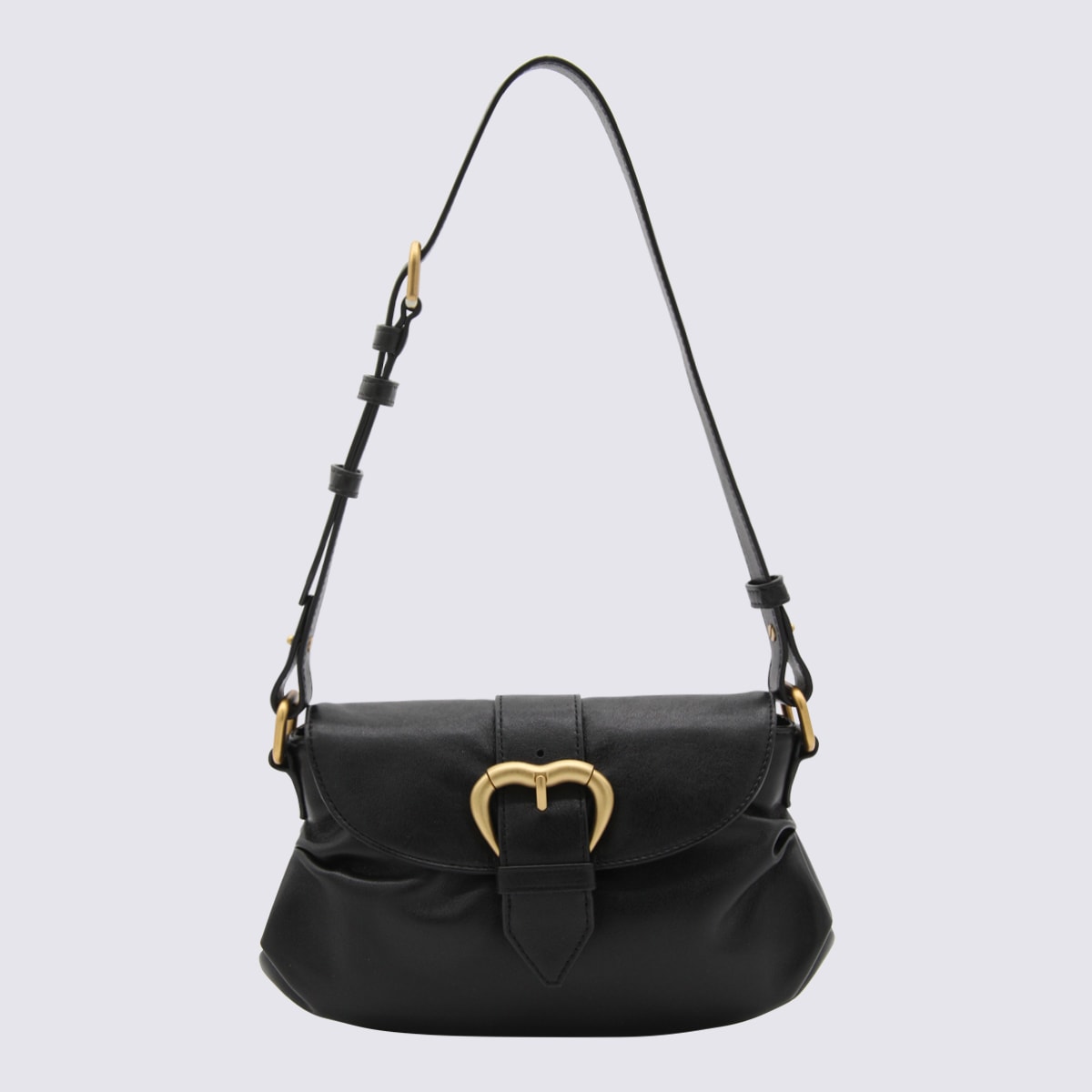 Black Leather Mini Jolene Shoulder Bag