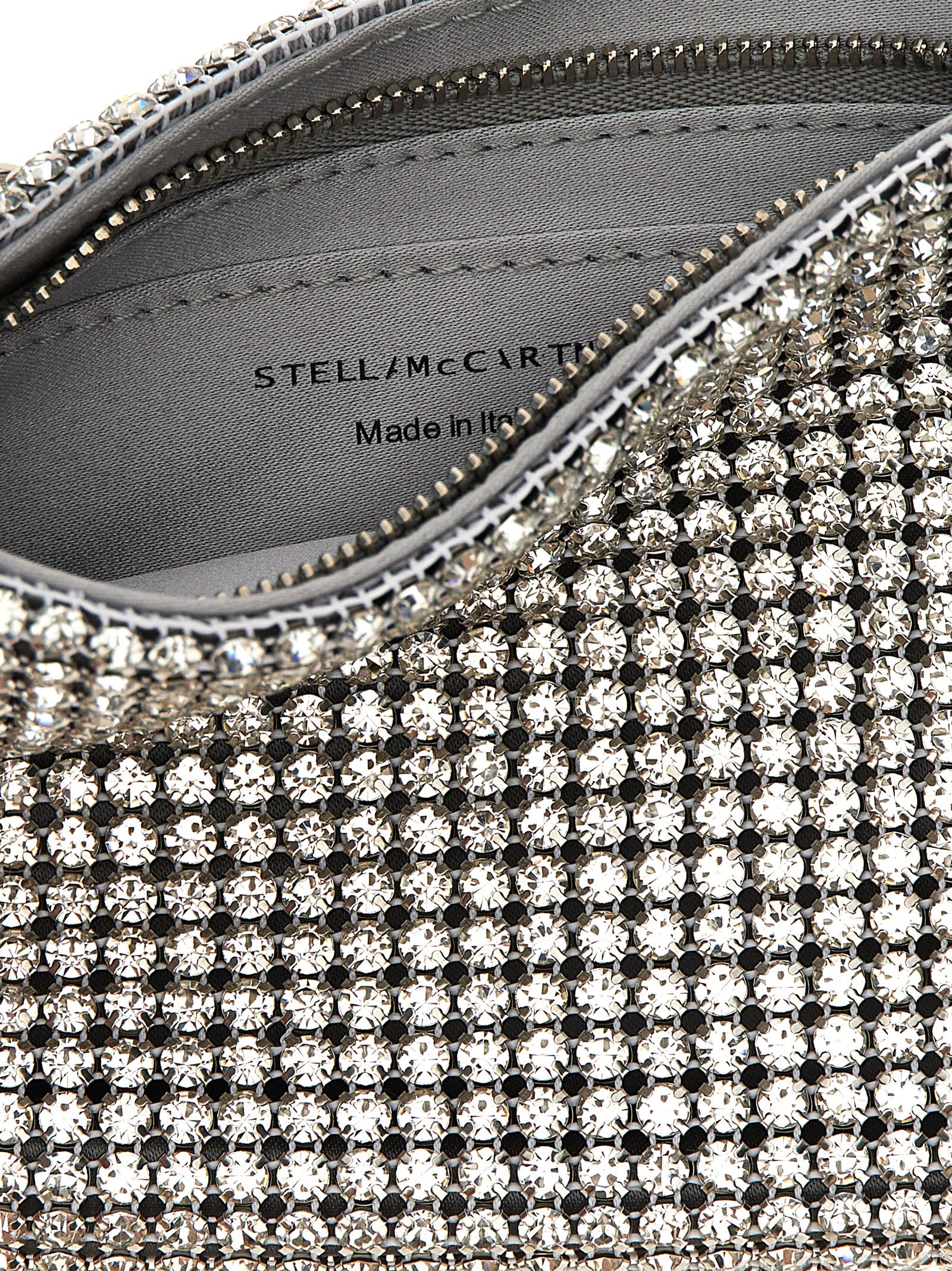 Shop Stella Mccartney Falabella Clutch In Silver