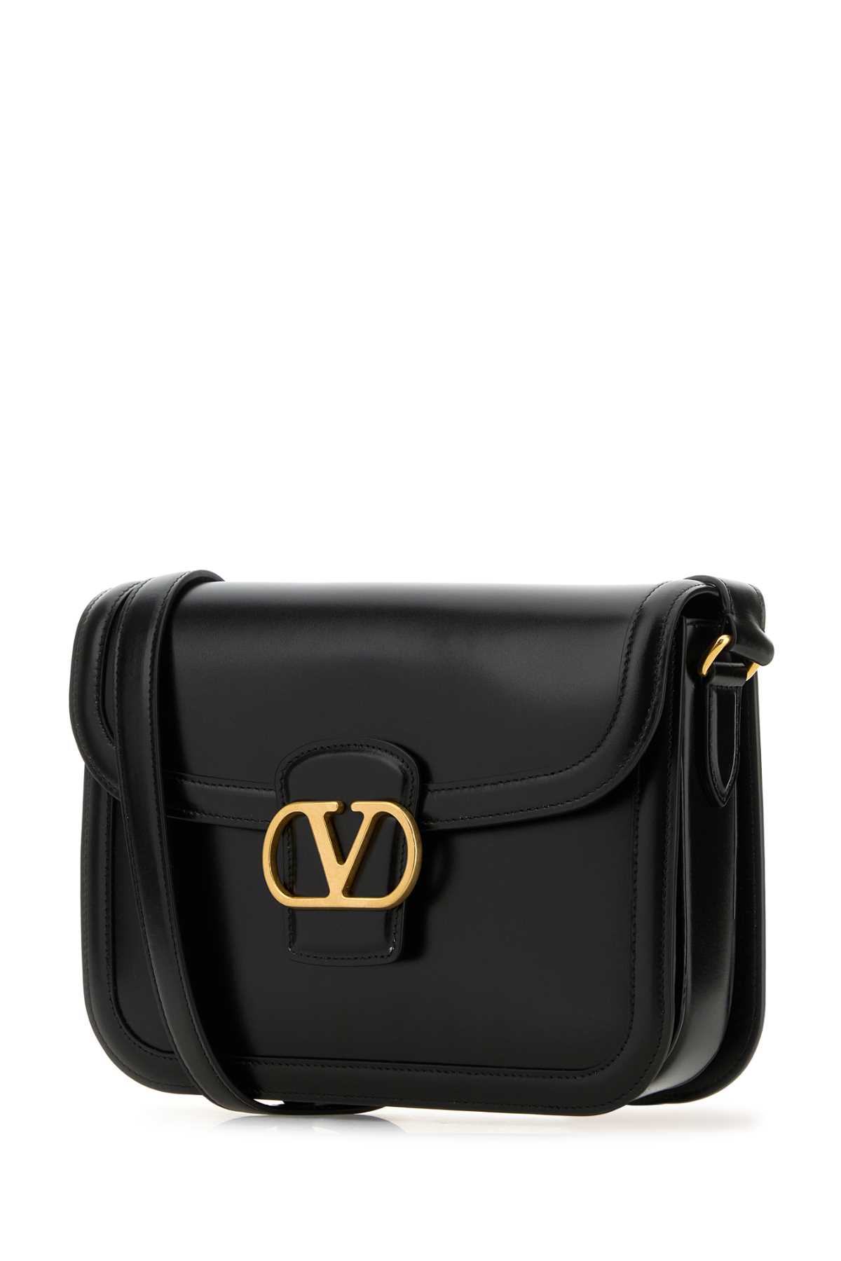 Valentino Garavani Garavani 9to5 Smooth Calfskin Shoulder Bag Woman Black Uni In Nero
