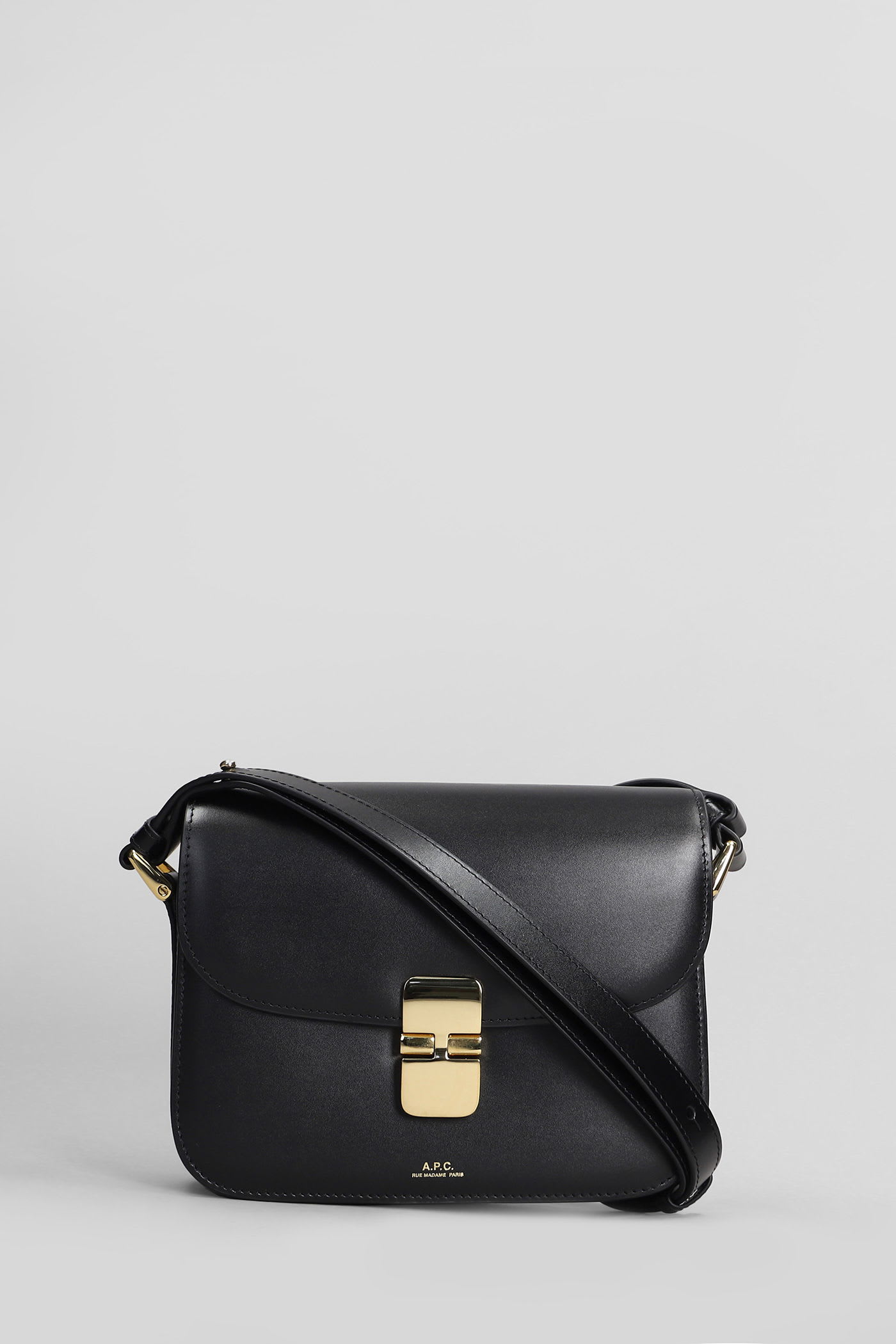 A. P.C. Grace Small Shoulder Bag In Black Leather