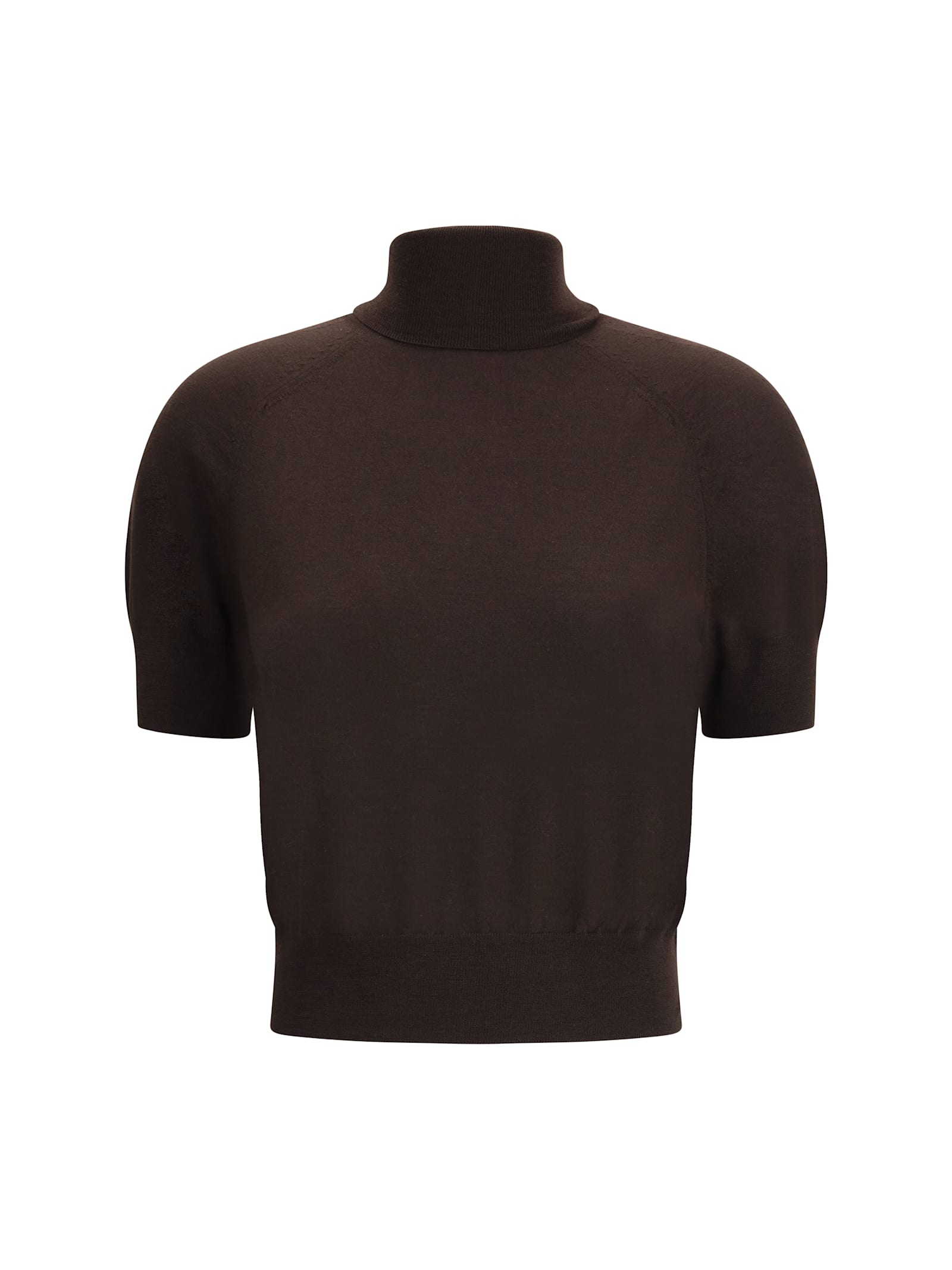 Petar Petrov Short-sleeve Turtleneck Top
