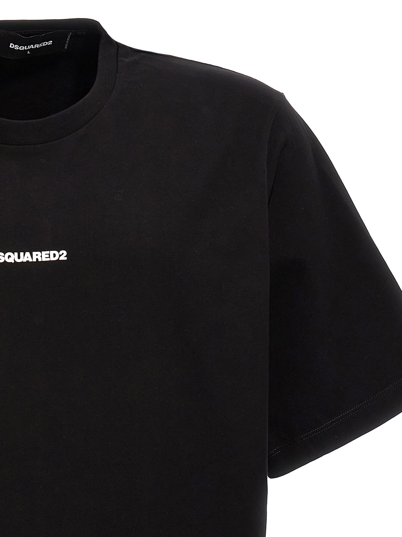 Shop Dsquared2 Logo T-shirt In Black