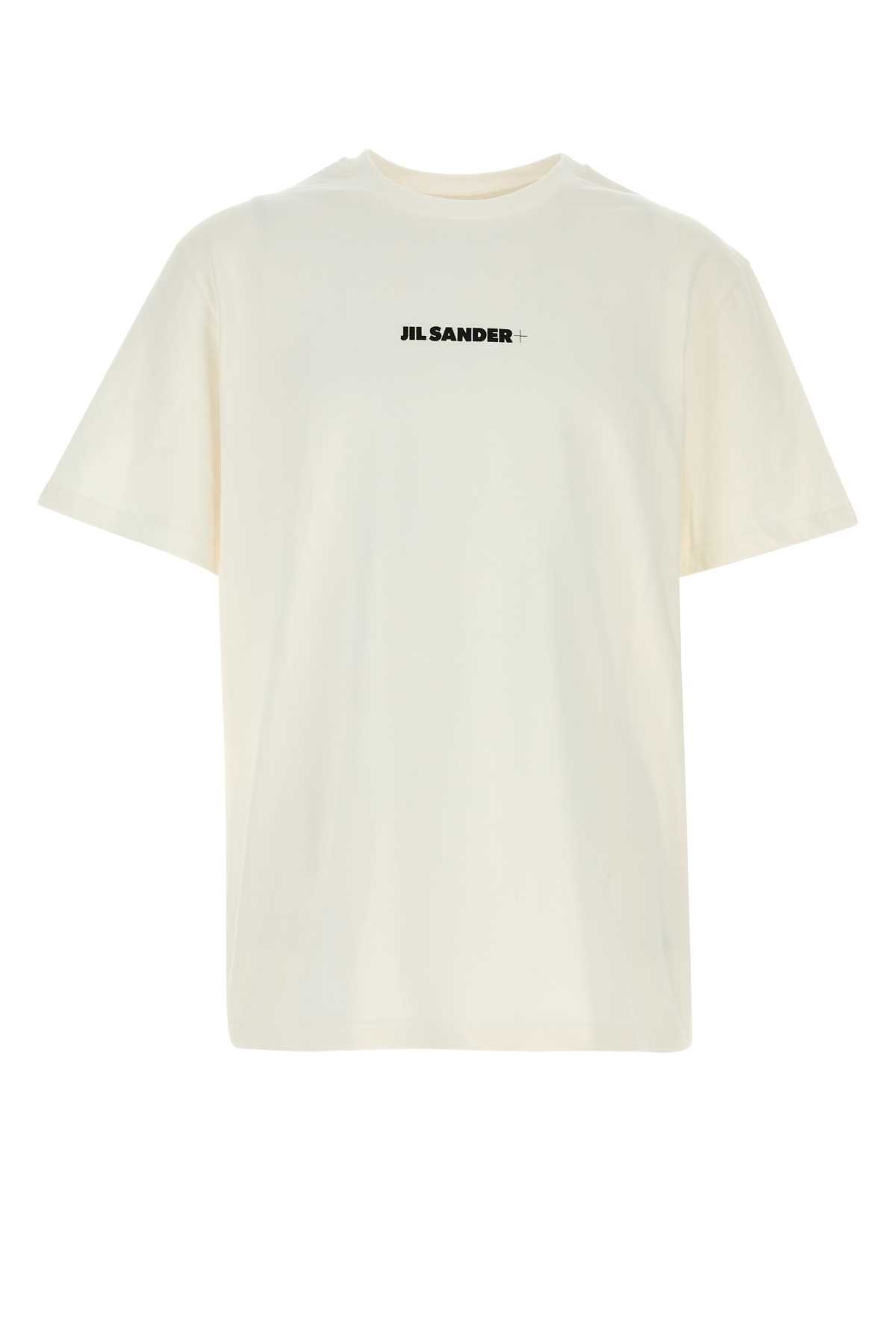 Shop Jil Sander White Cotton T-shirt In 102