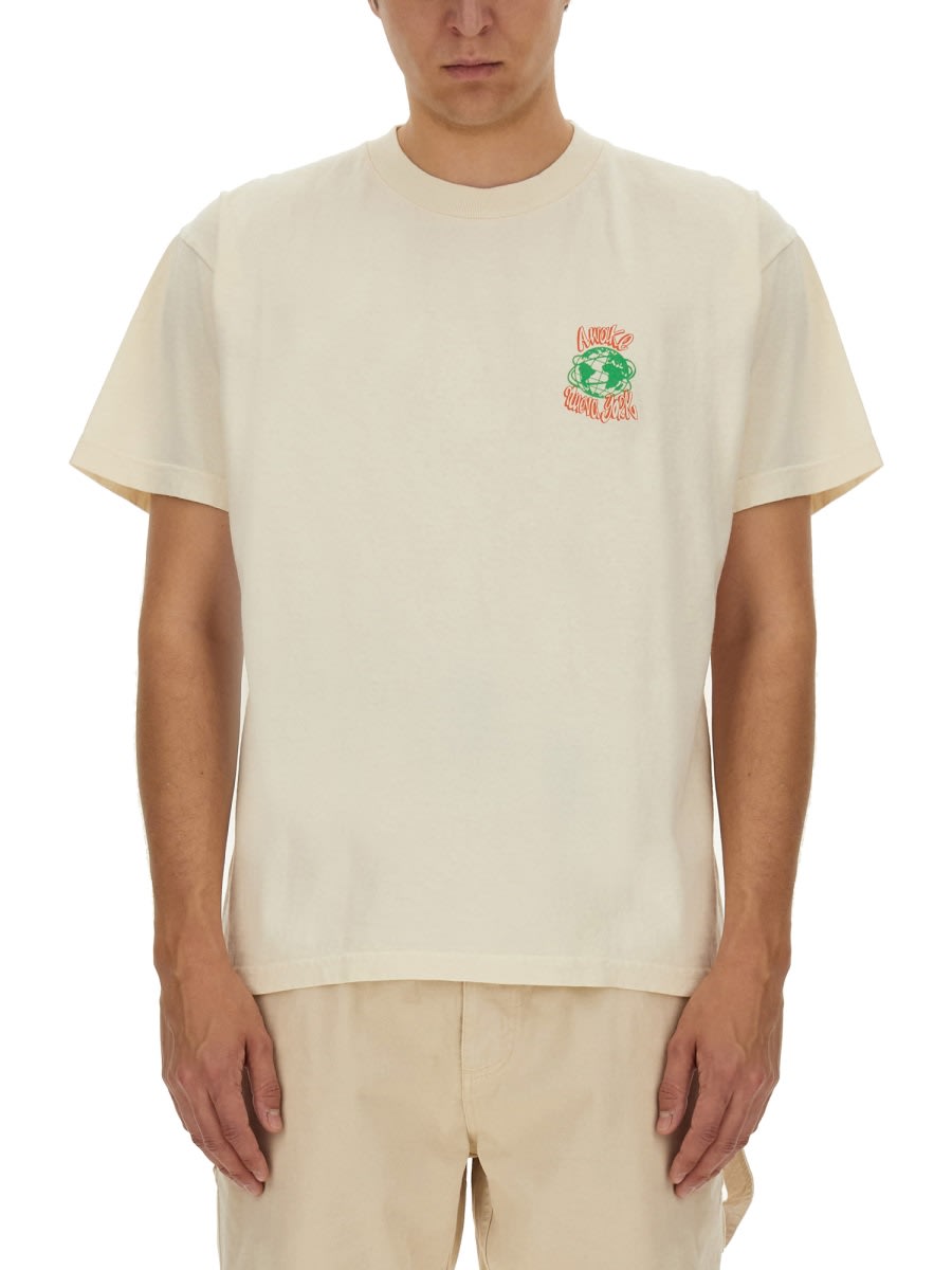 Shop Awake Ny Crawford T-shirt In White