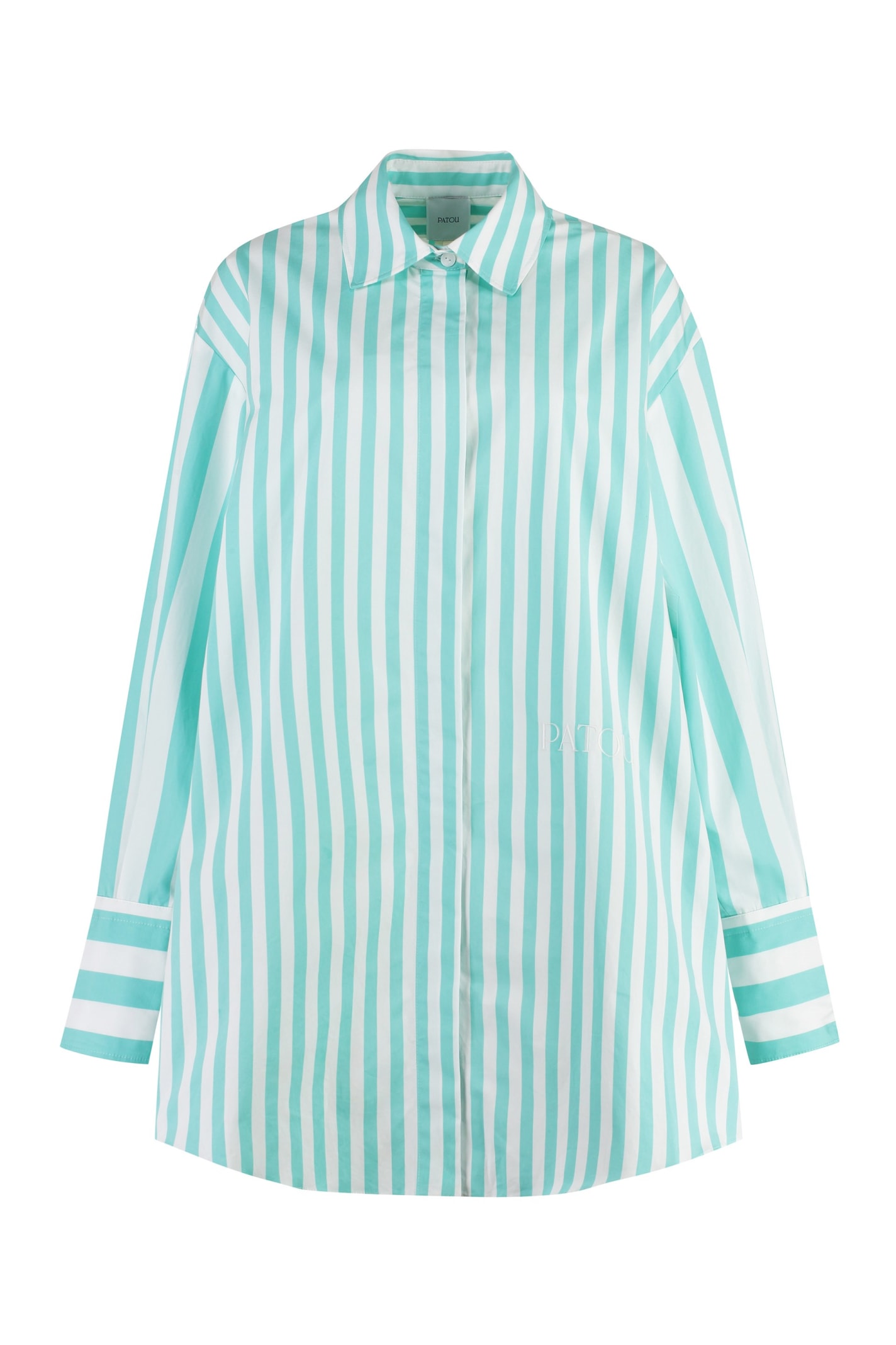 Striped Cotton Shirtdress