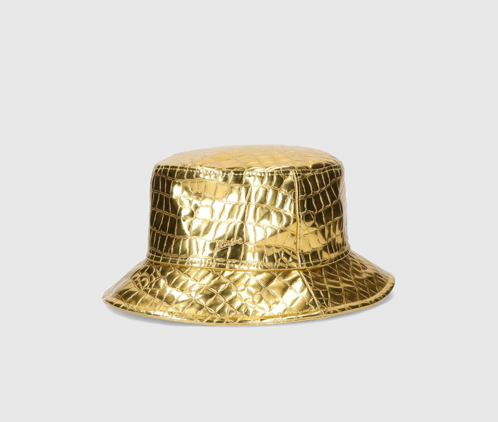 Borsalino Mistero Bucket Crocodile Print