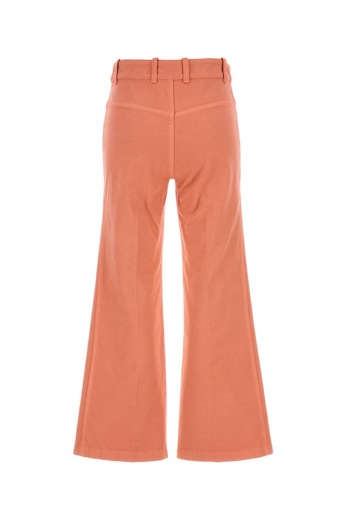 Chloé Salmon Denim Jeans In Shellcoral