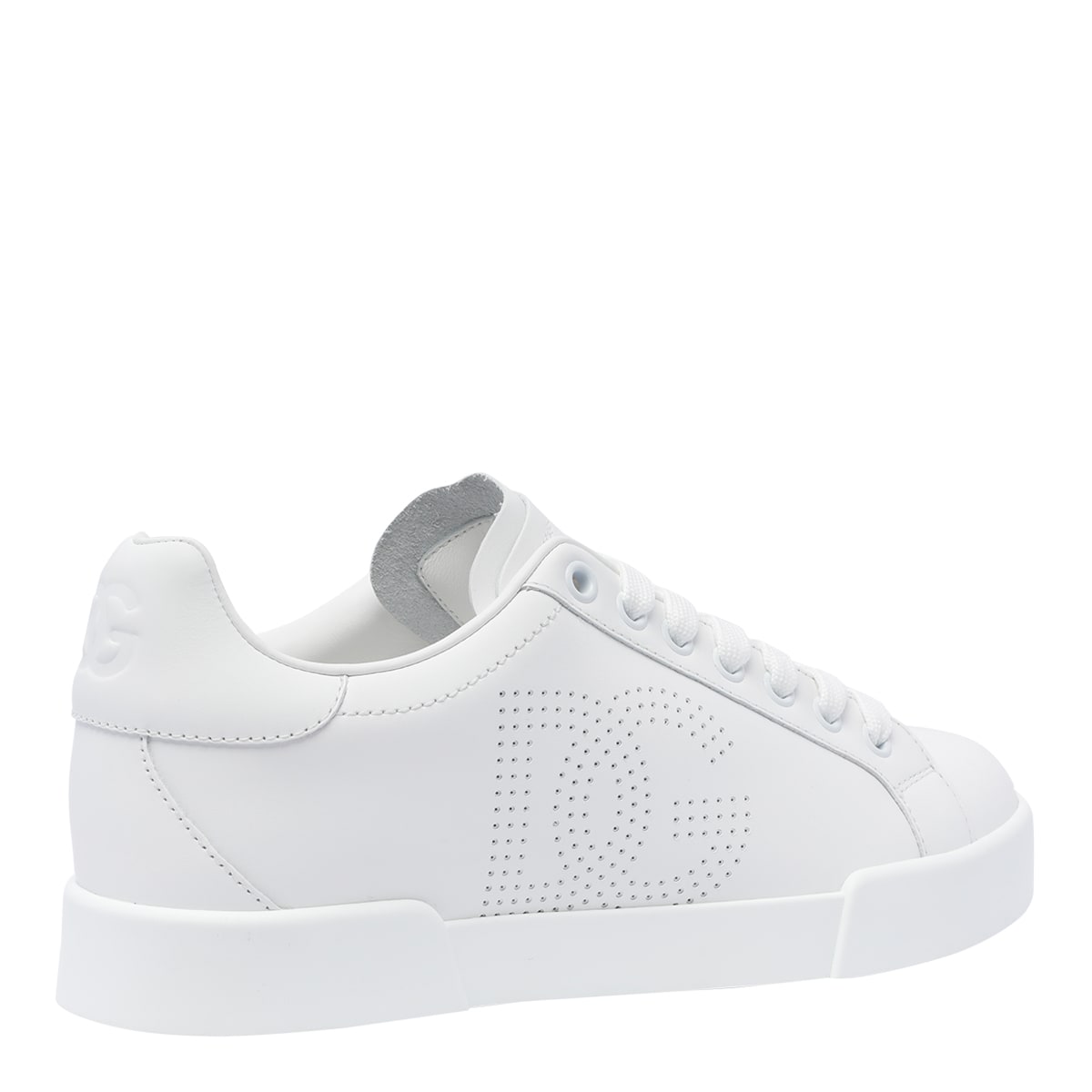 Shop Dolce & Gabbana Portofino Sneakers In White