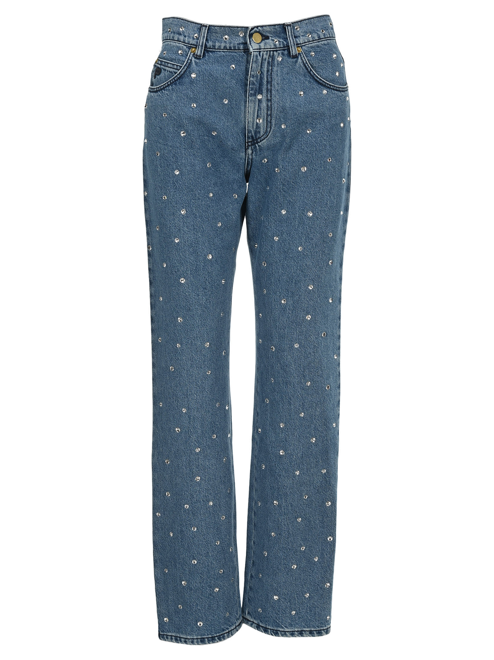 rhinestone embellished jeans