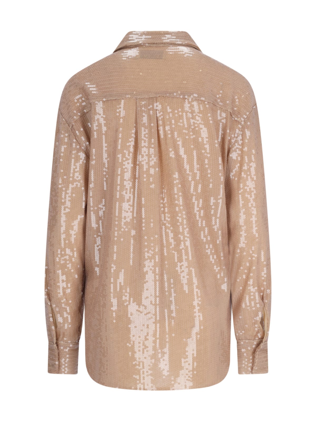 Giuseppe Di Morabito Sequin Embellished Long Sleeve Top With Chest Pocket
