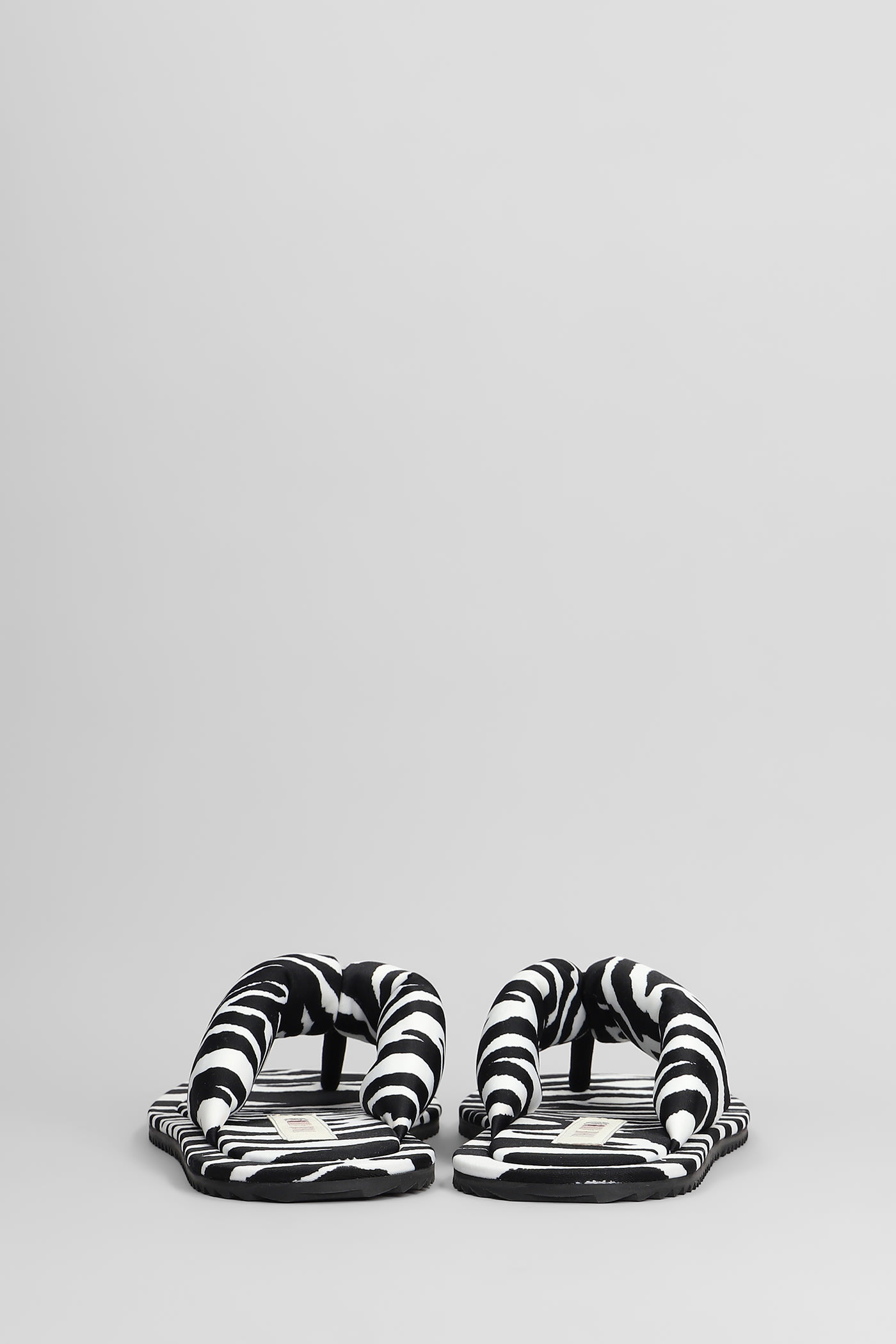 Shop Attico Indie Flats In White Lycra