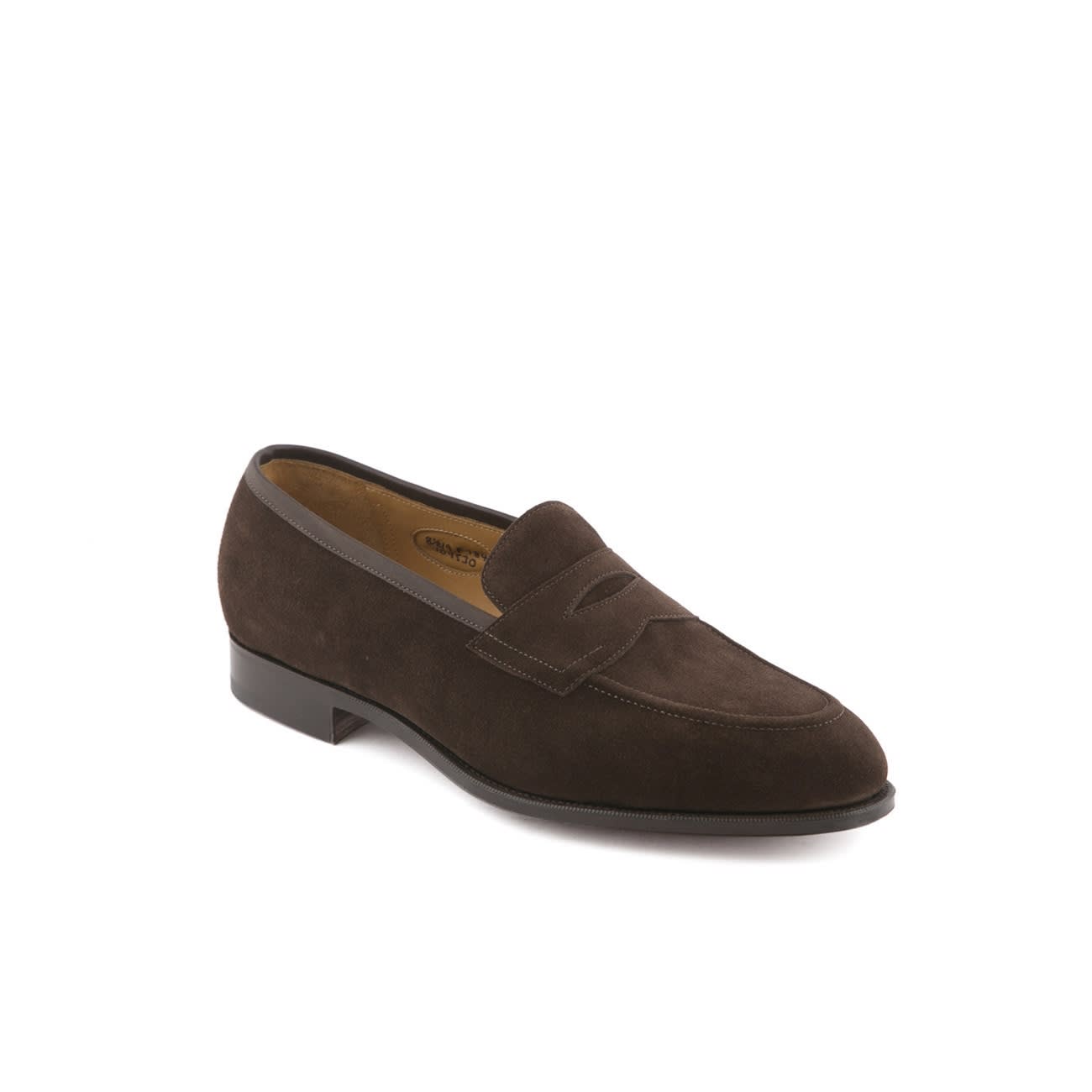 Edward Green Piccadilly Mocca Suede Penny Loafer