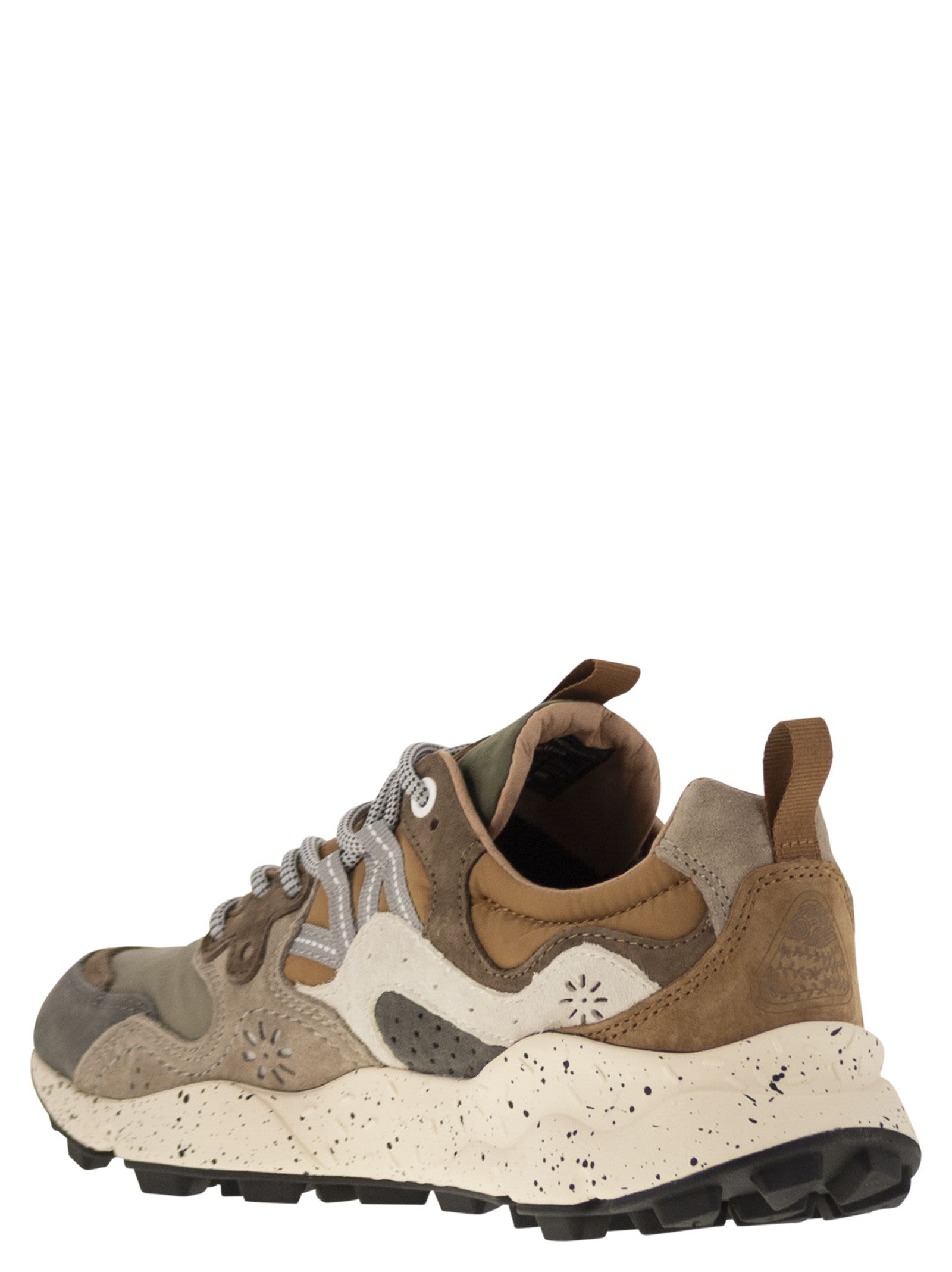 Flower Mountain Yamano 3 Multicolor Sneakers In Grey/black