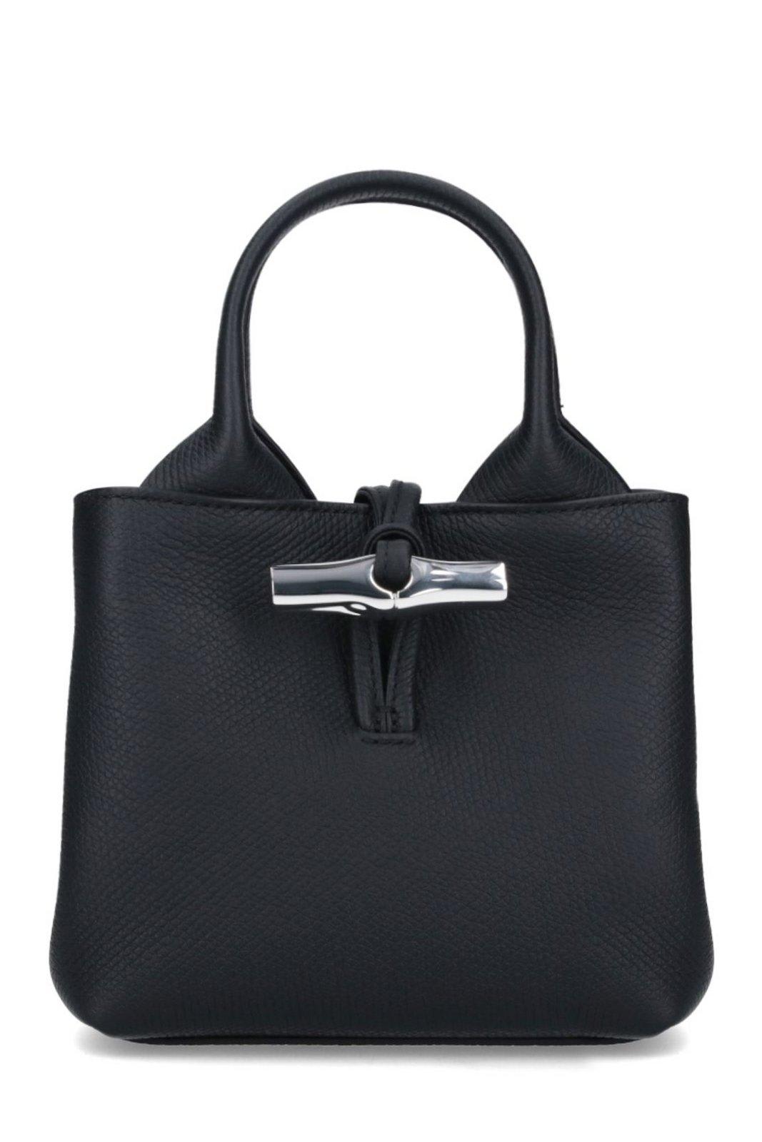 Longchamp Le Roseau Xs Handbag In Black