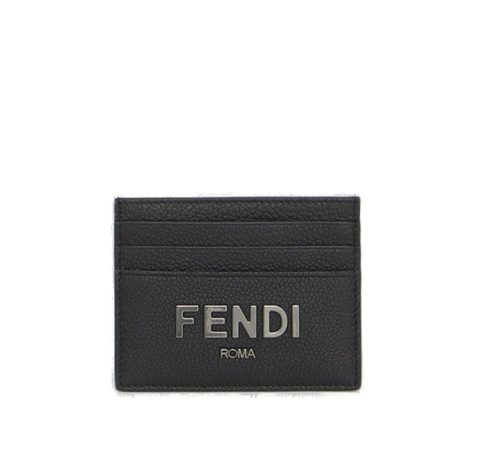 Fendi Logo Plaque Card Holder