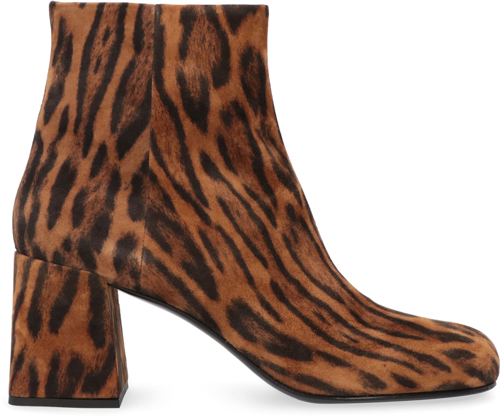 Miu Miu 80mm Leopard-print Ankle Boots In Animalier