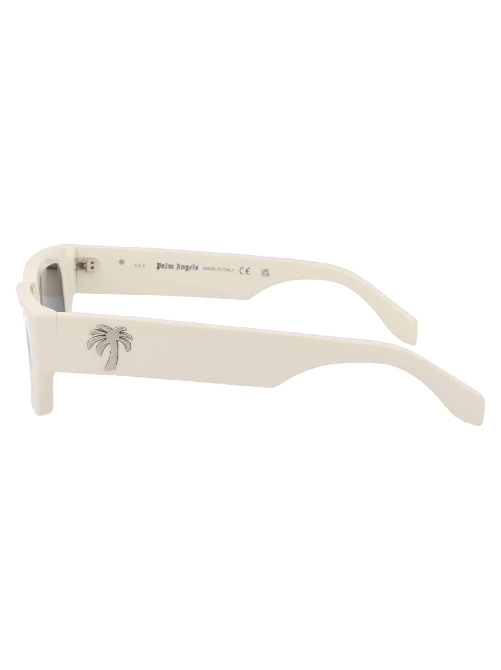 Shop Palm Angels Sutter Sunglasses In 0107 White