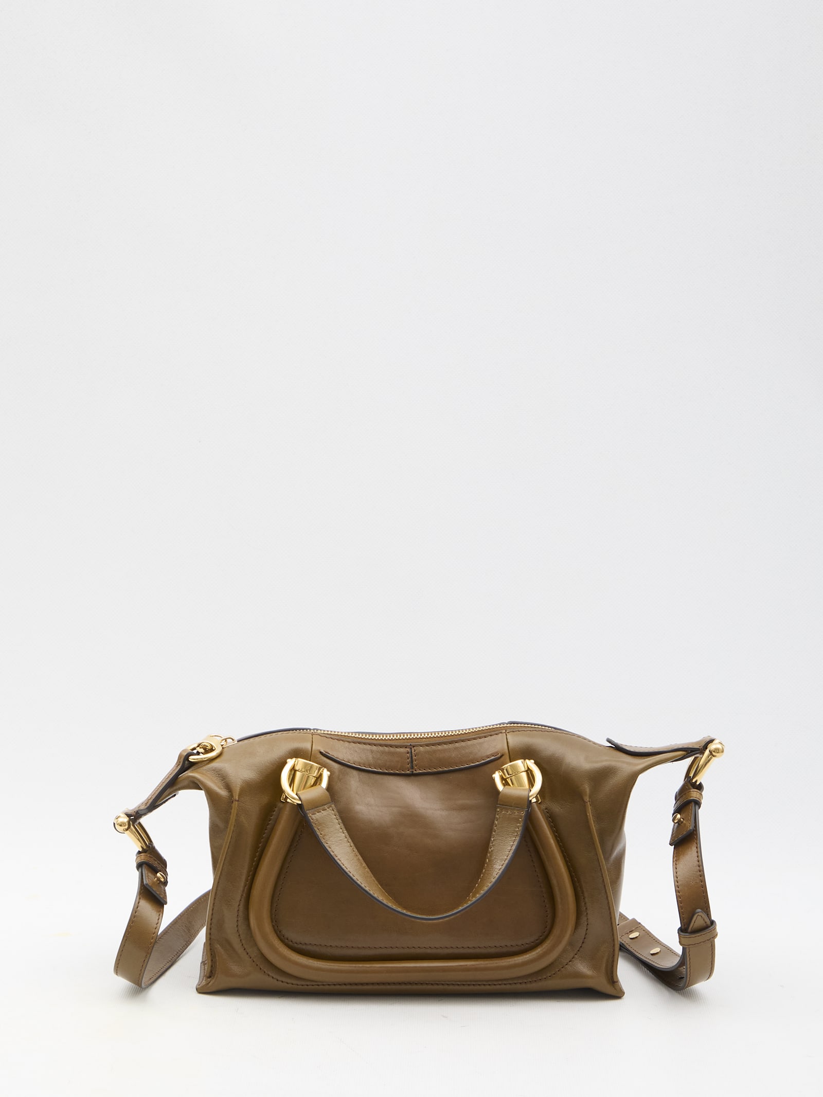 Shop Chloé Small Paraty 24 Bag In Brown