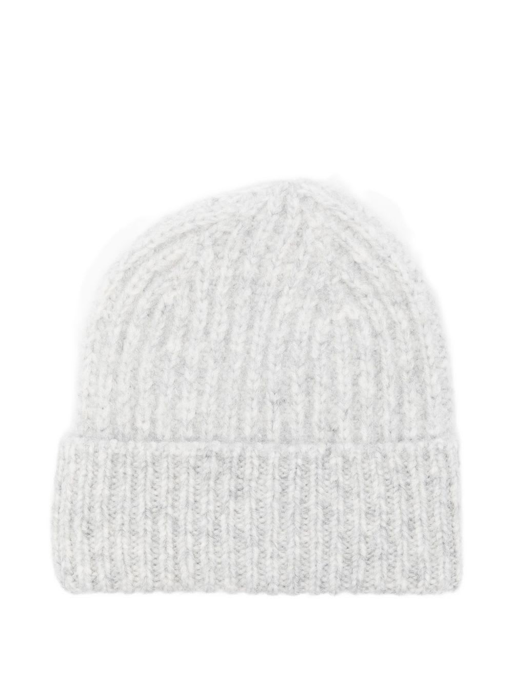 Closed Wool Beanie In Gray