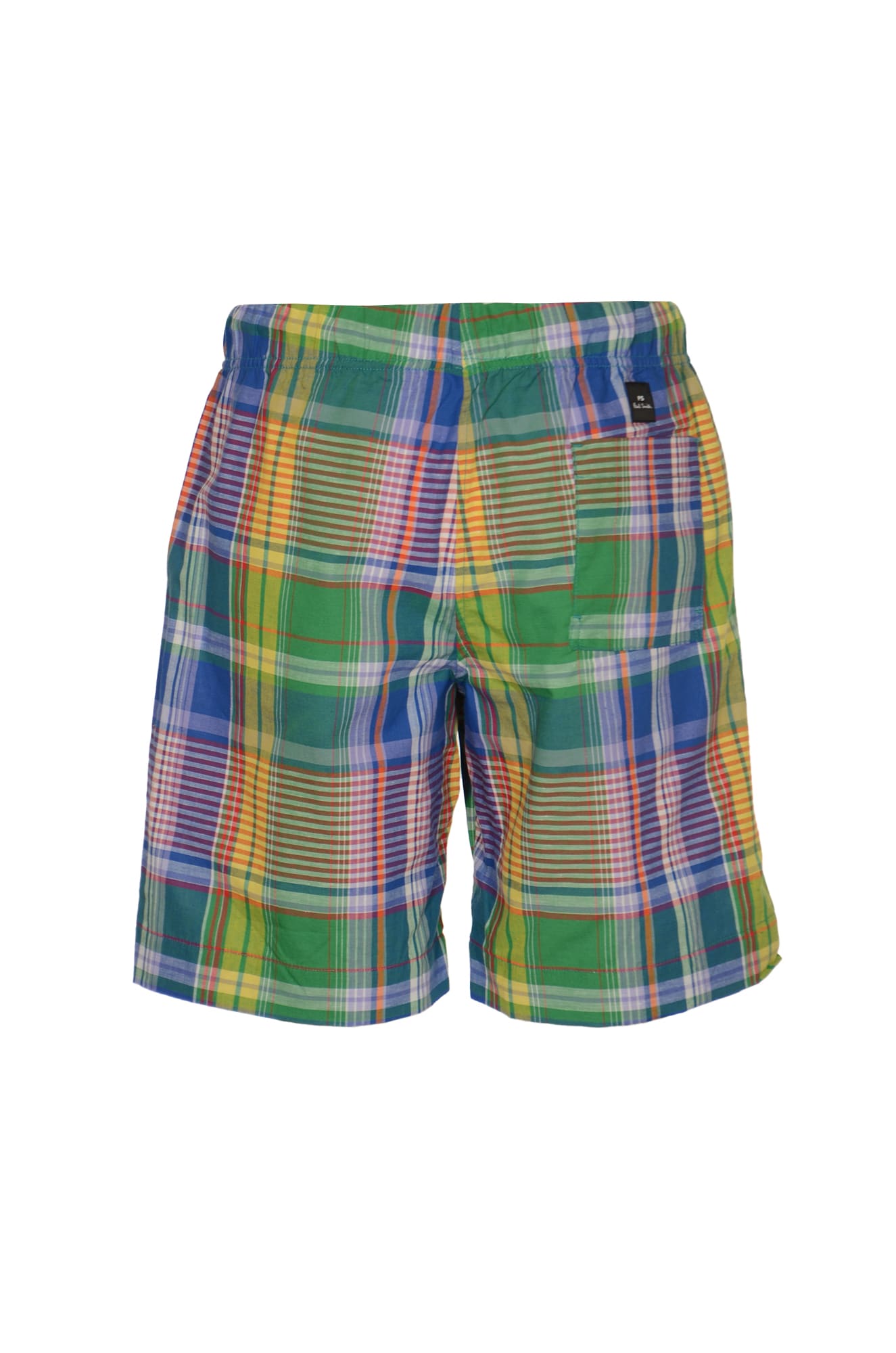 Shop Paul Smith Drawstring Waist Check Patterned Shorts In Multicolor