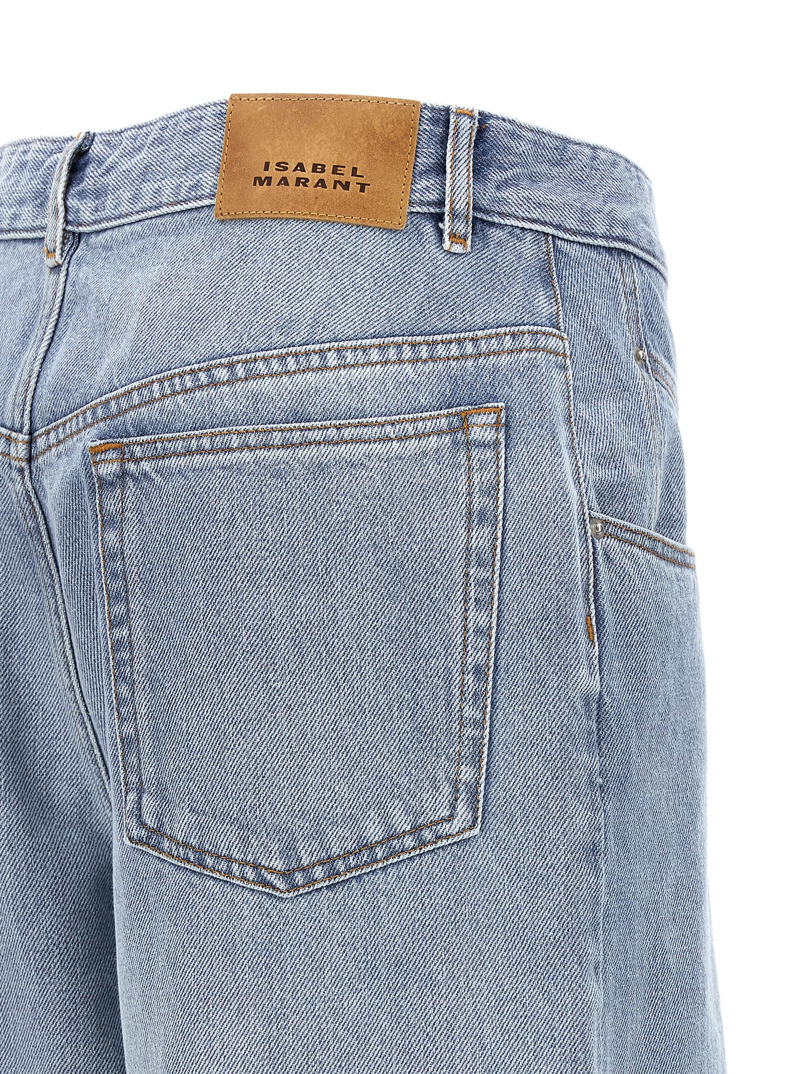 Shop Isabel Marant Vetan Jeans In Light Blue