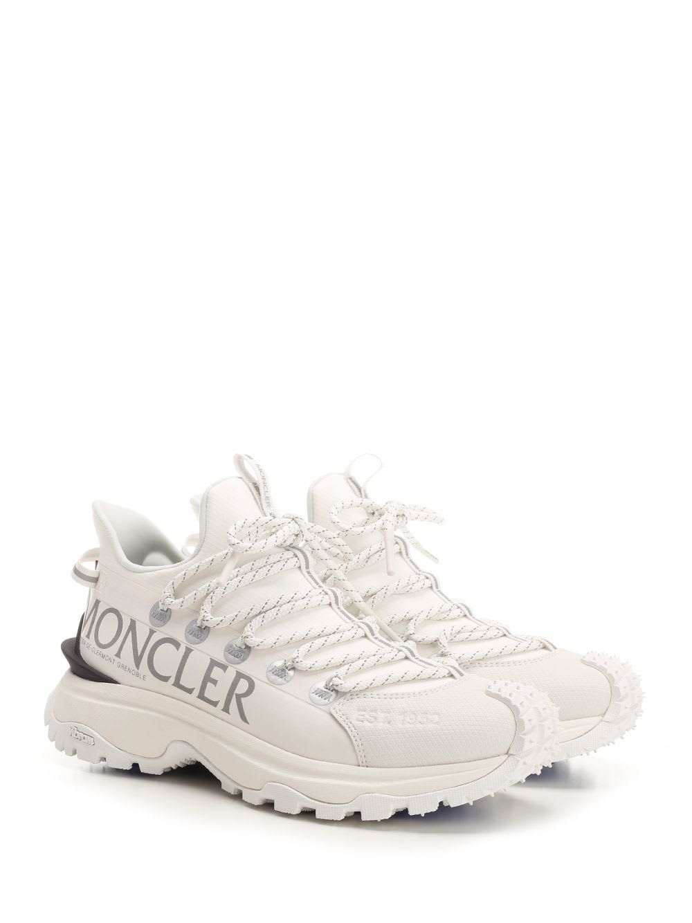 Shop Moncler Trailgrip Lite Sneakers In White