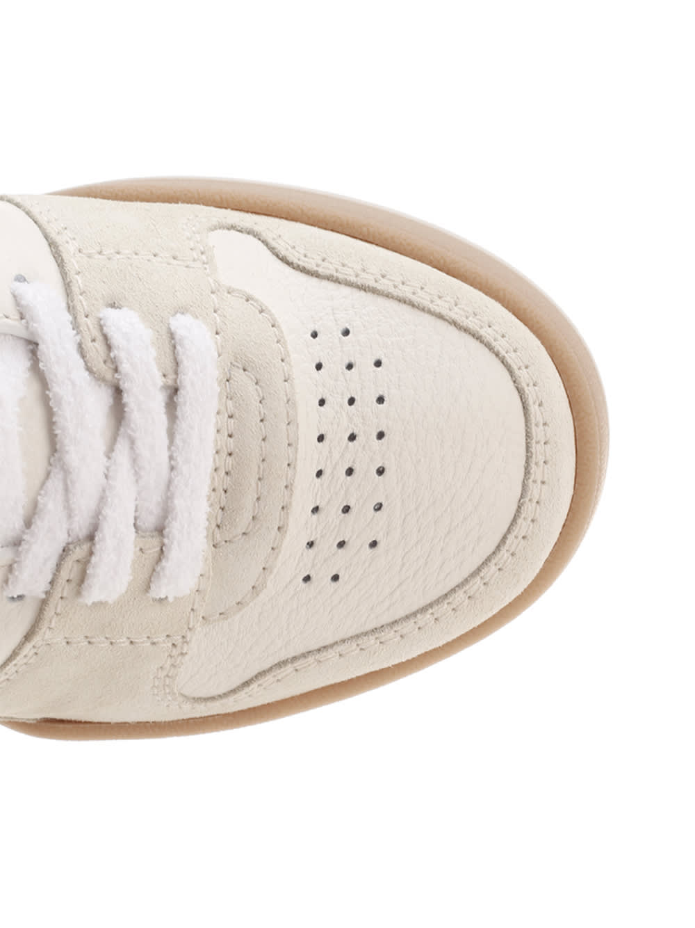 Fendi Match White Suede Low-cut Shoes In Fhs Ice White