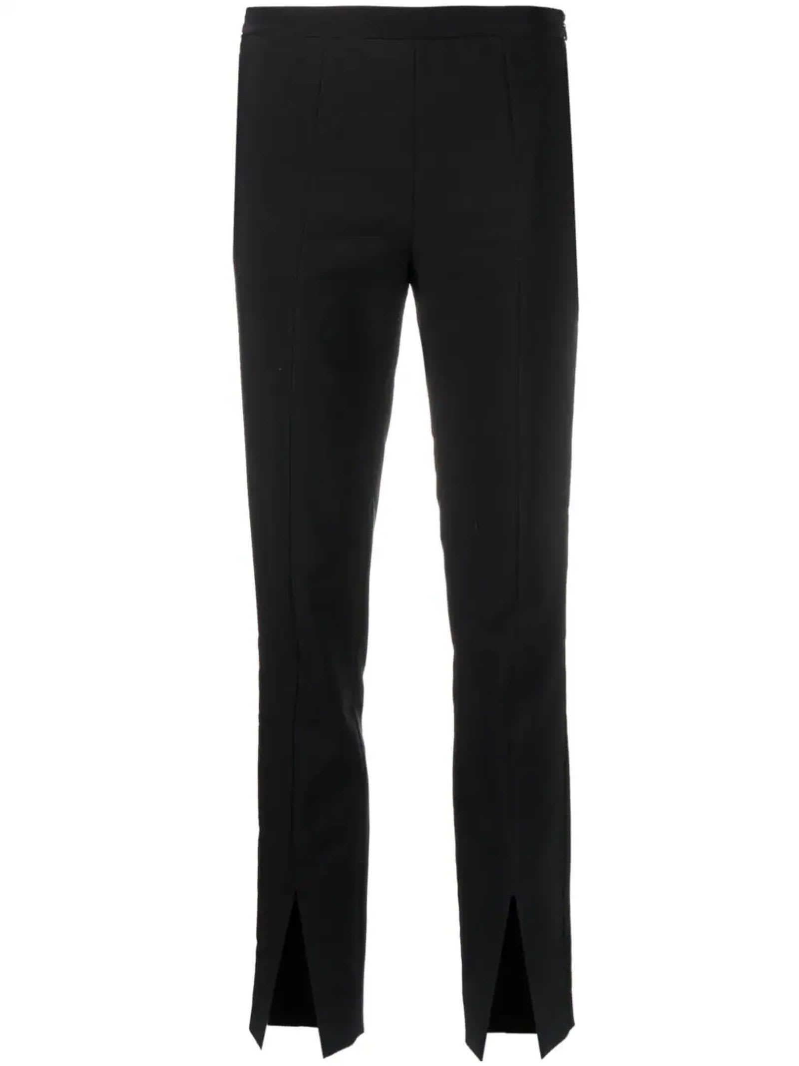 GENNY BLACK CROPPED TROUSERS