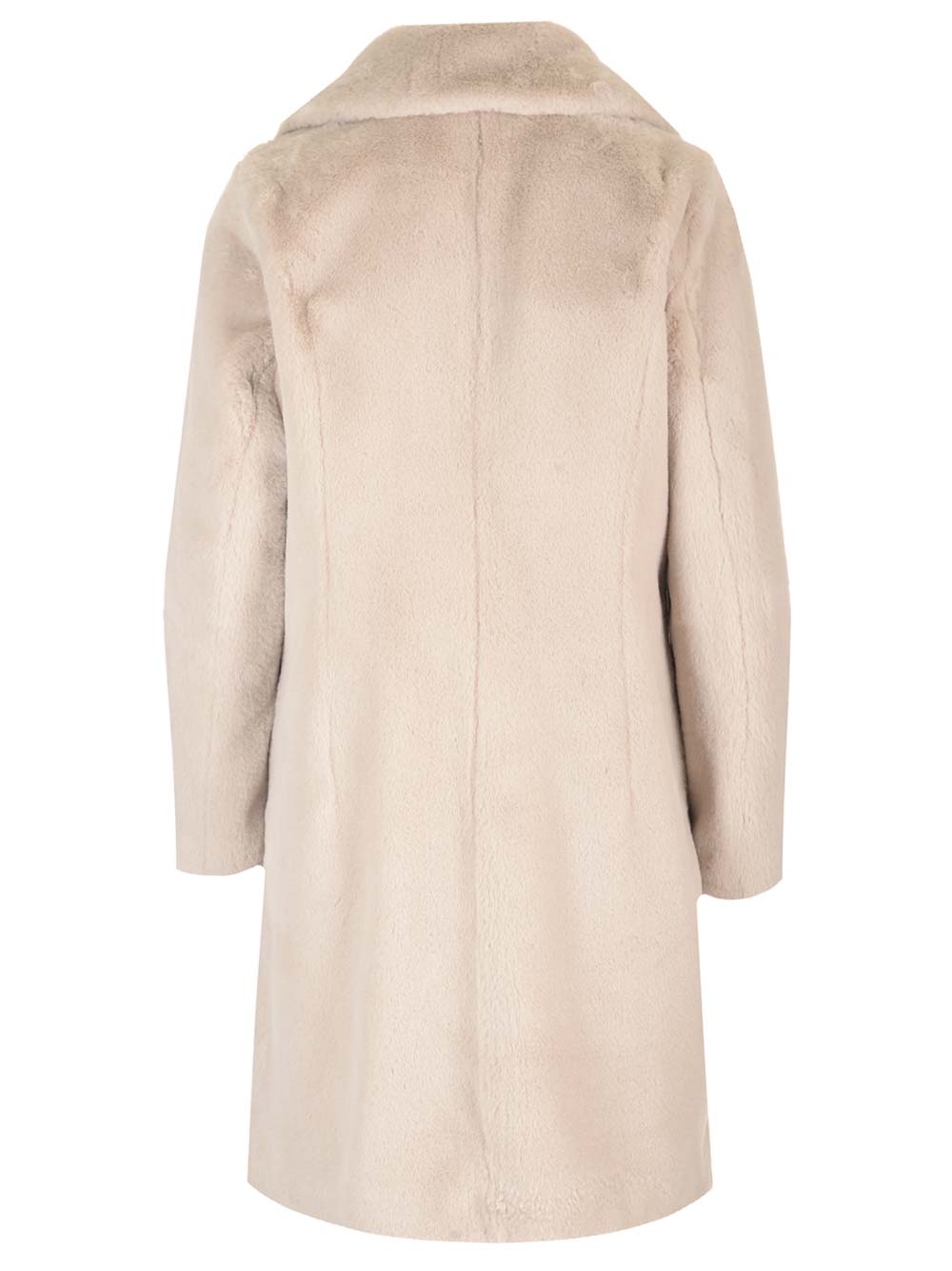 Shop Herno Faux Fur Coat In Chantilly