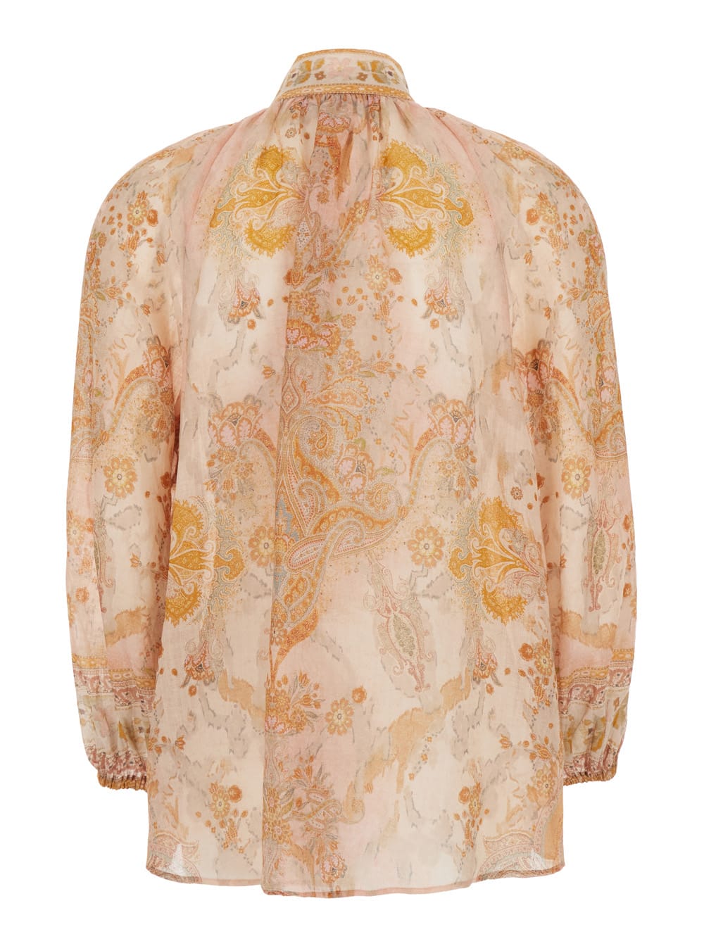 Shop Zimmermann Pink Top In Multicolor