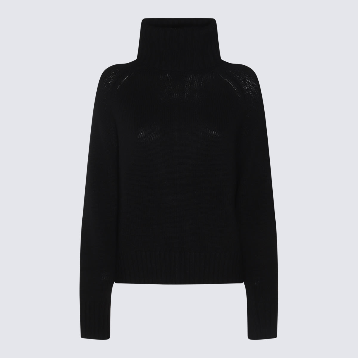 Black Wool Knitwear